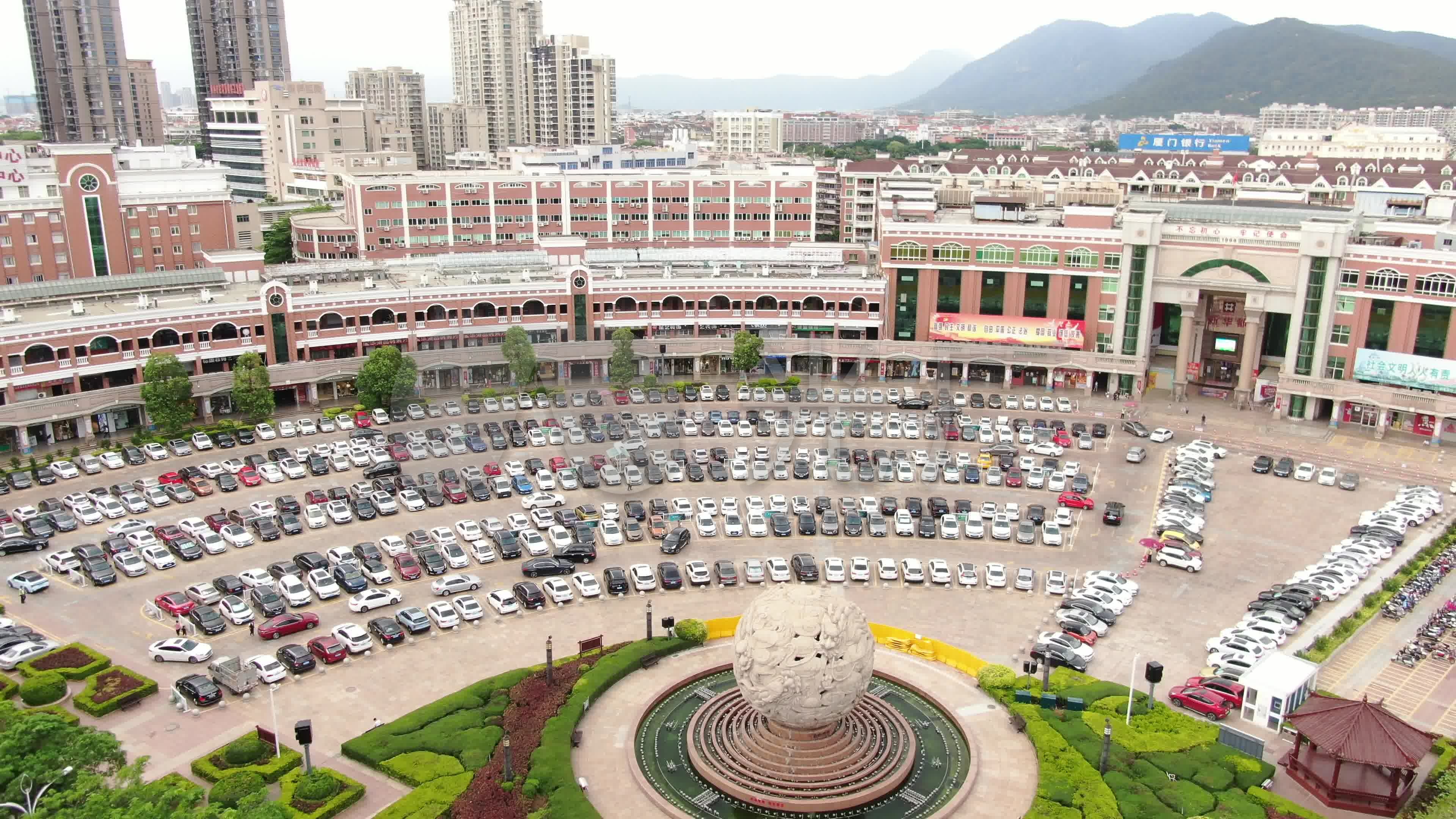 航拍福建泉州丰泽广场