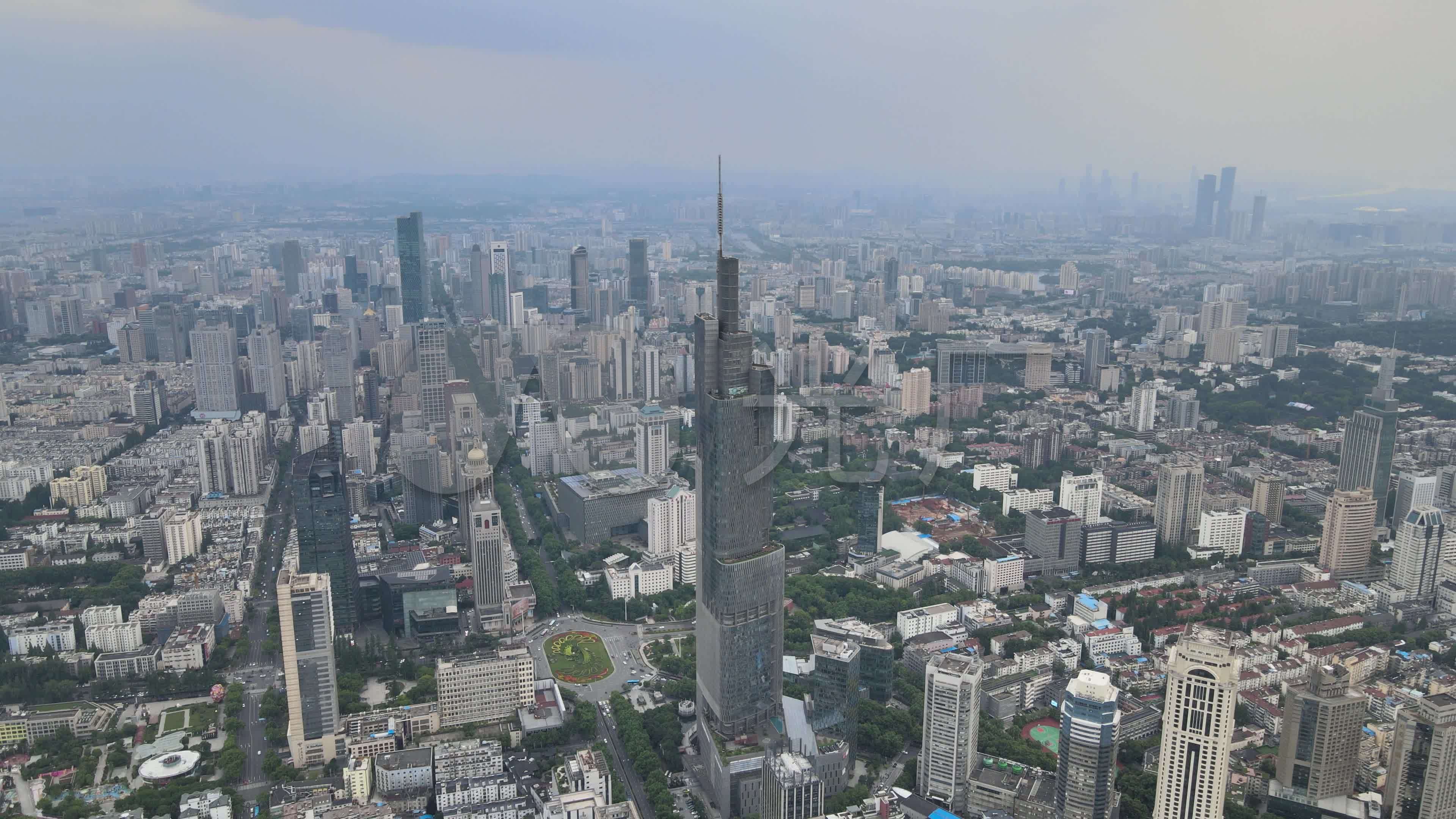 南京鼓楼紫峰大厦城市大景