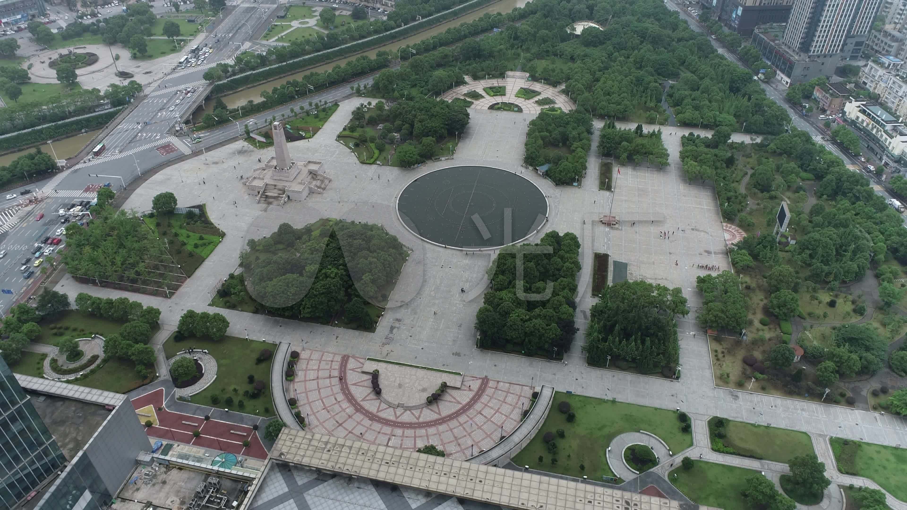 萍乡秋收起义广场_3840x2160_高清视频素材下载(编号:6054165)_实拍