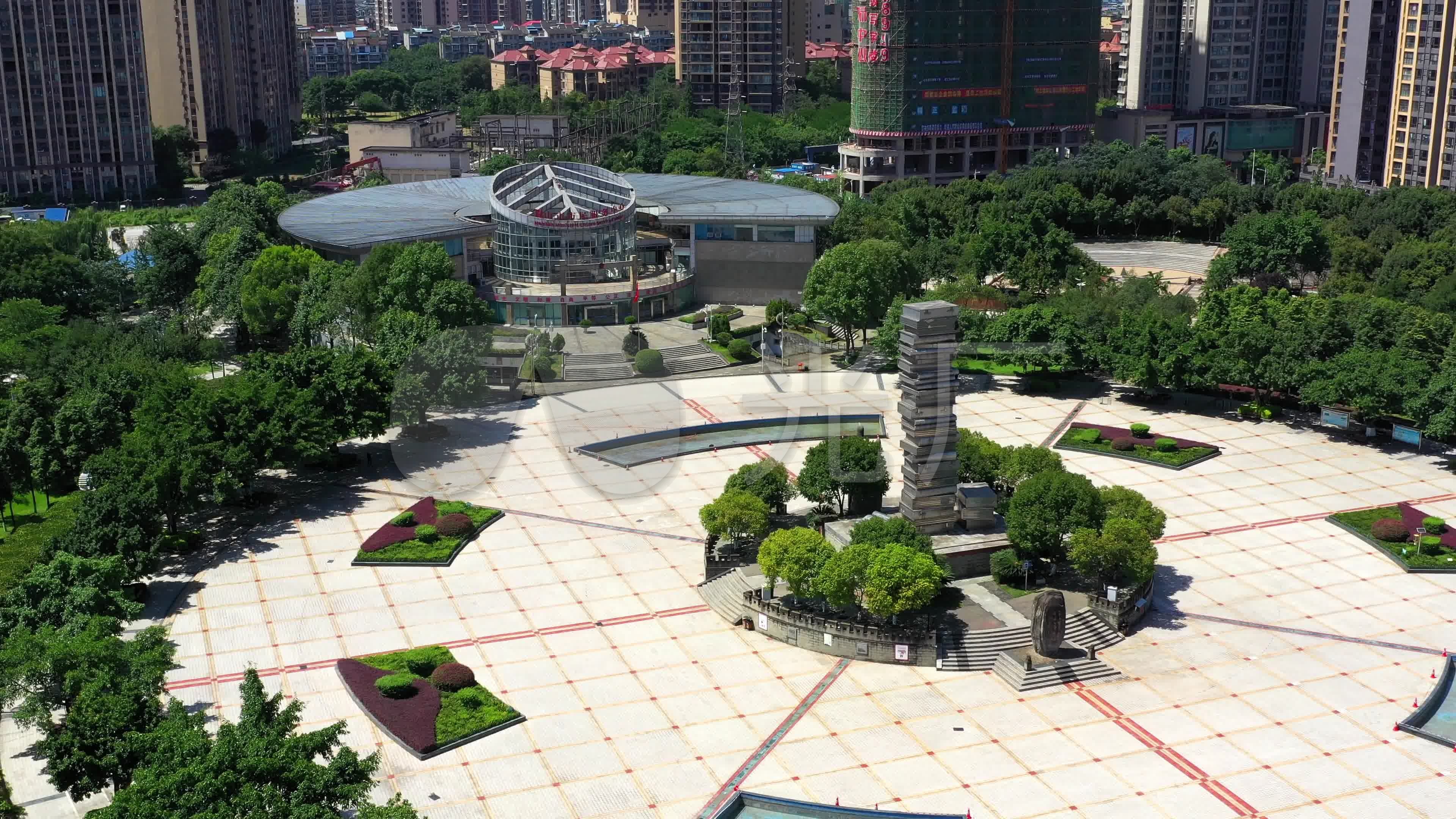眉山诗书公园航拍