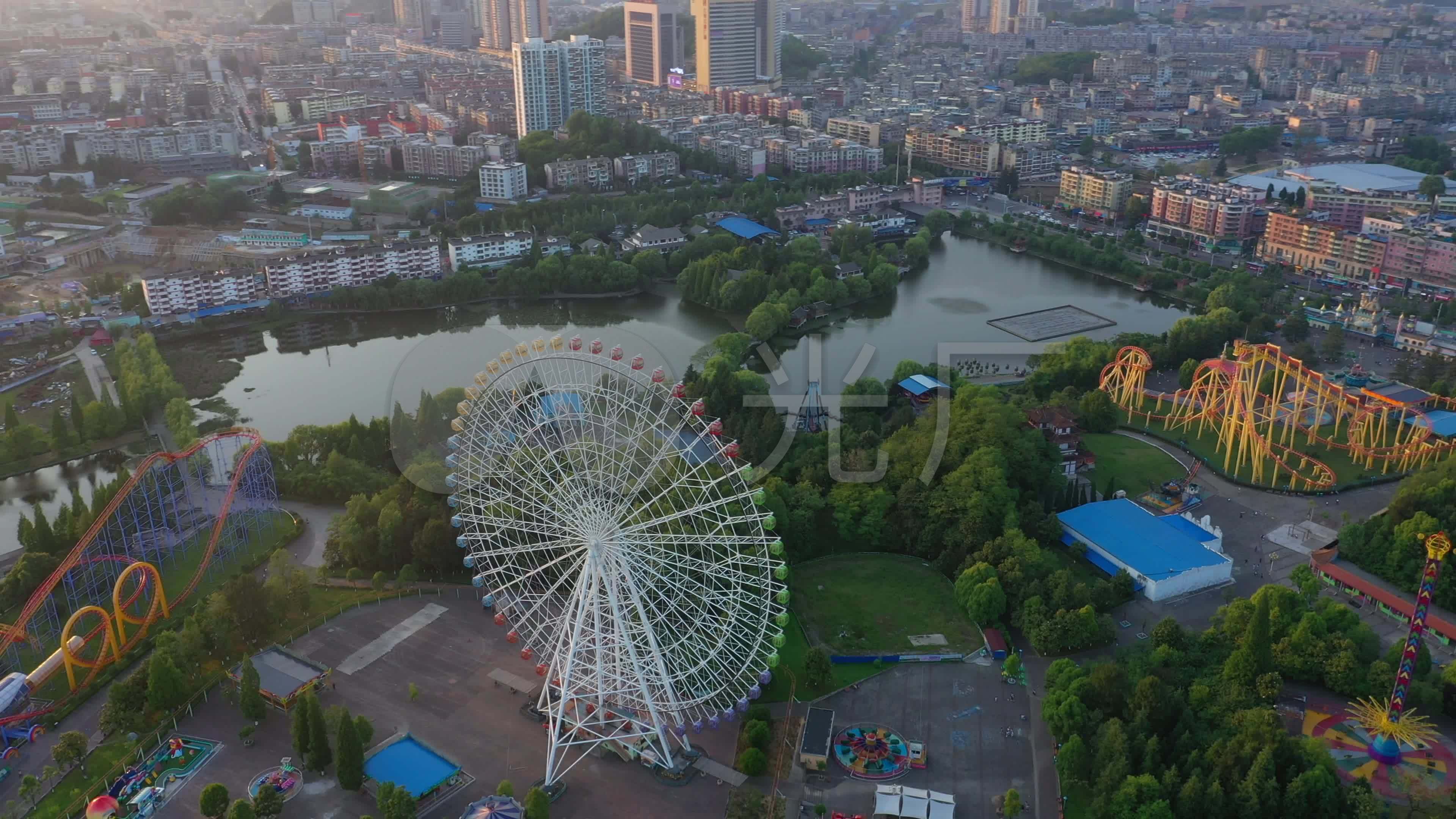 航拍贵阳白云公园
