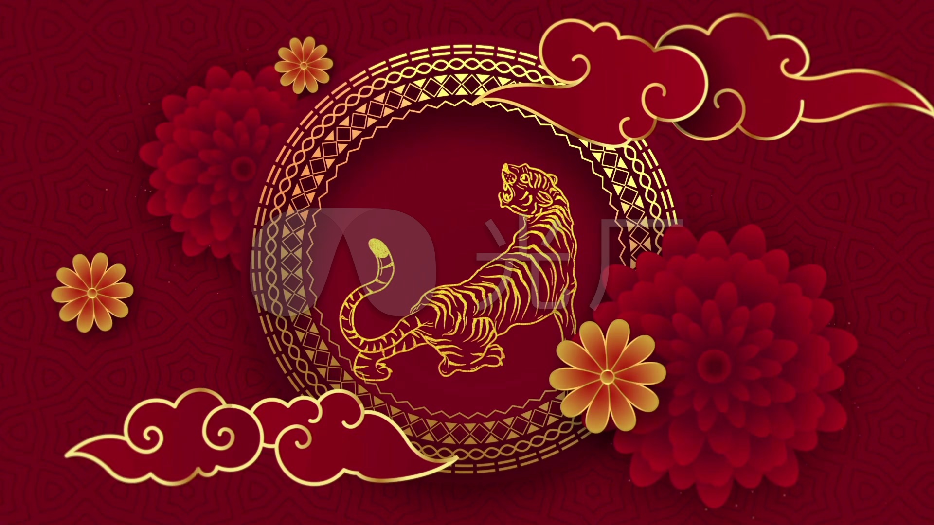 2022虎年春节联晚会团拜会开场高清视频_1920x1080