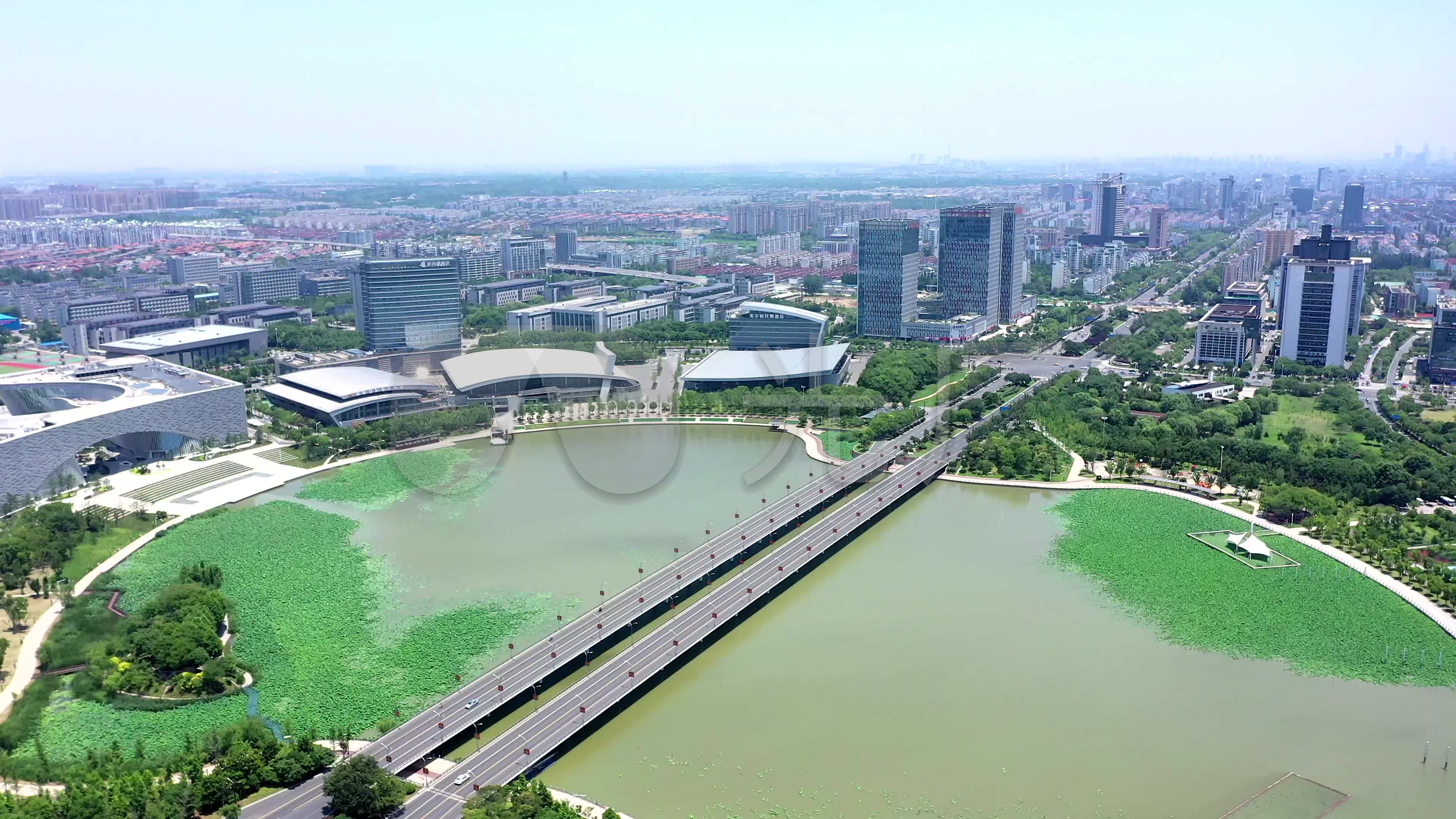 【4k】扬州明月湖航拍