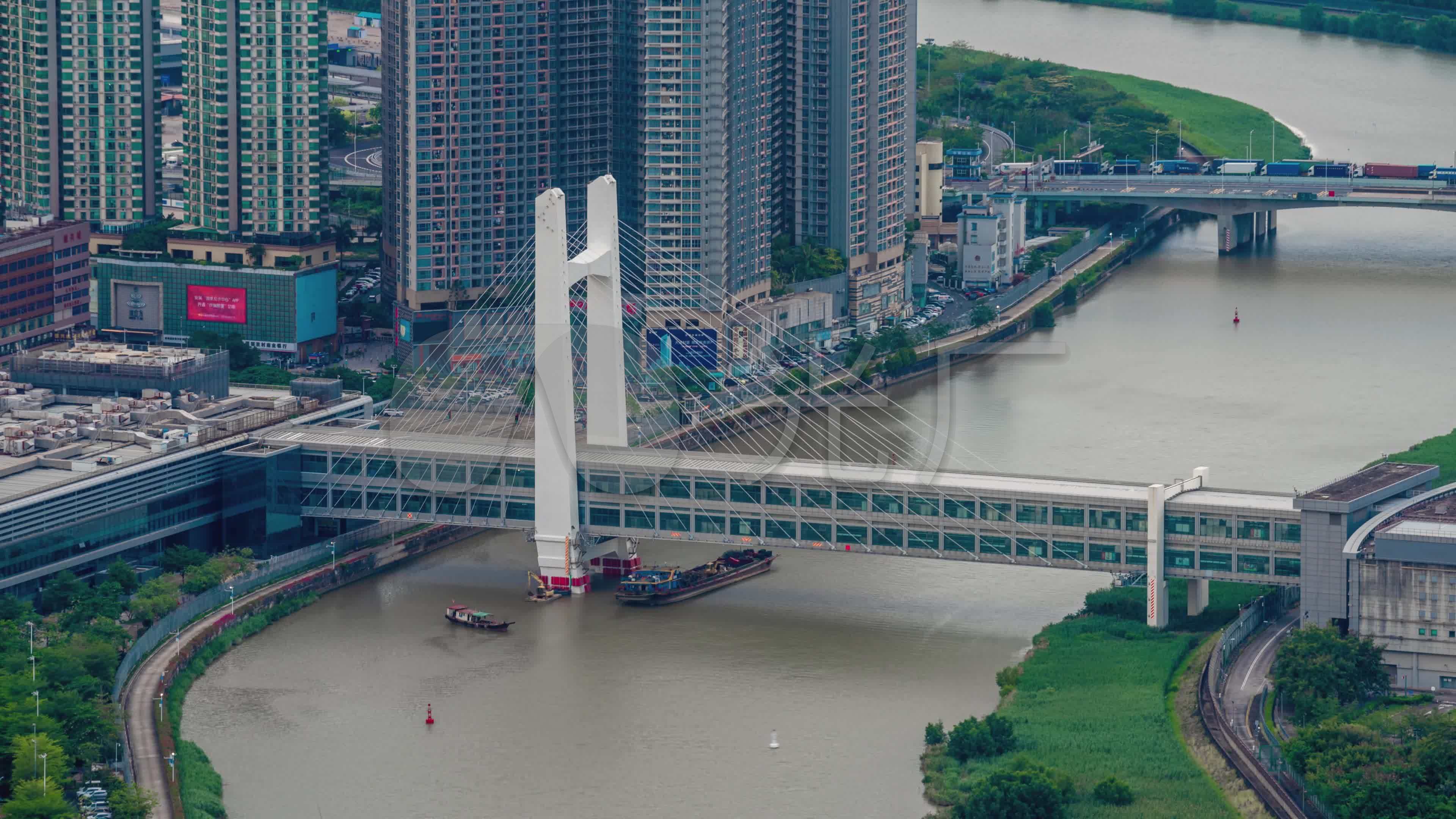 【正版素材】深圳罗湖桥_3840x2160_高清视频素材下载