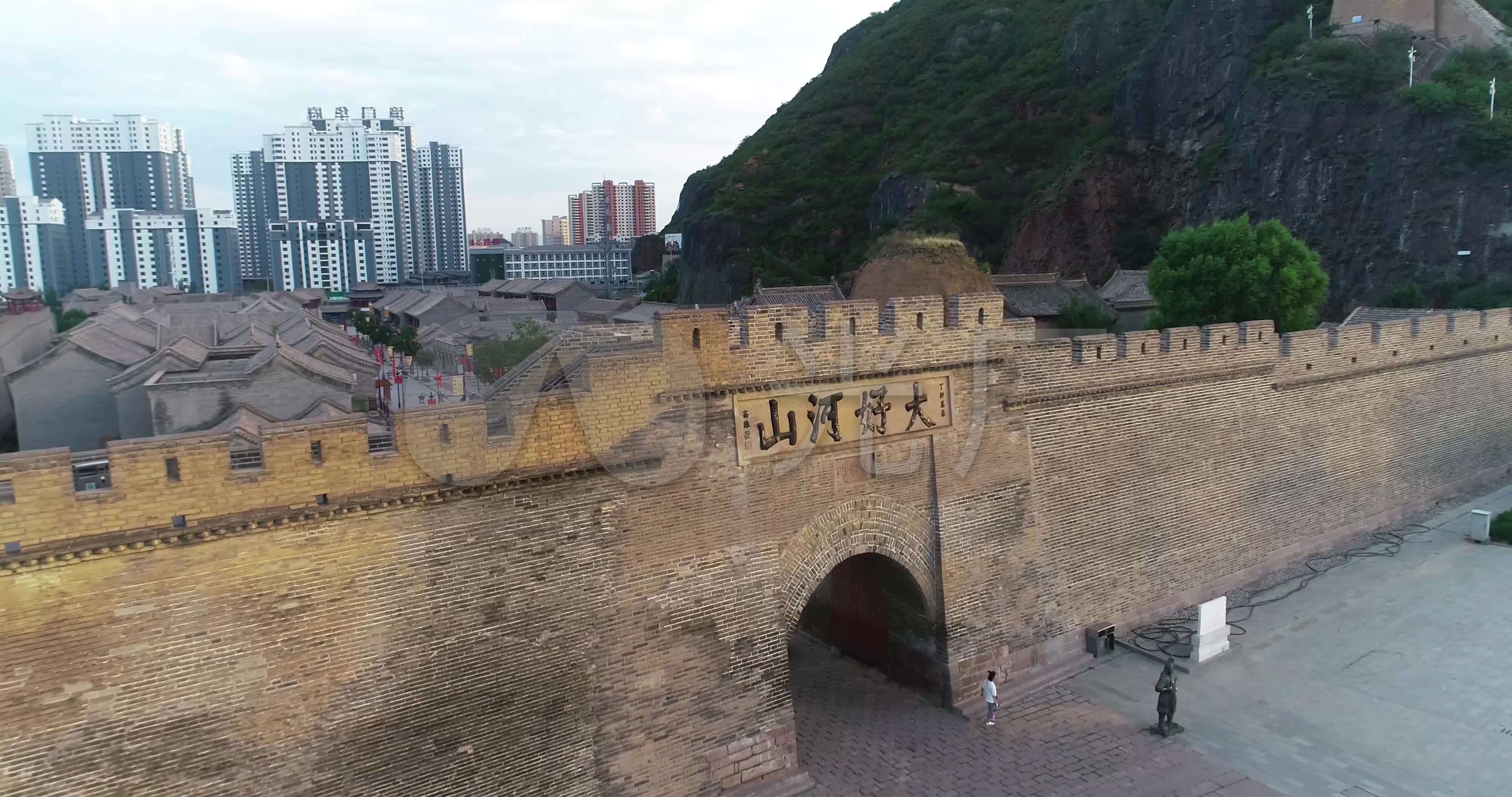 张家口大境门张家口堡4k_4096x2160_高清视频素材下载