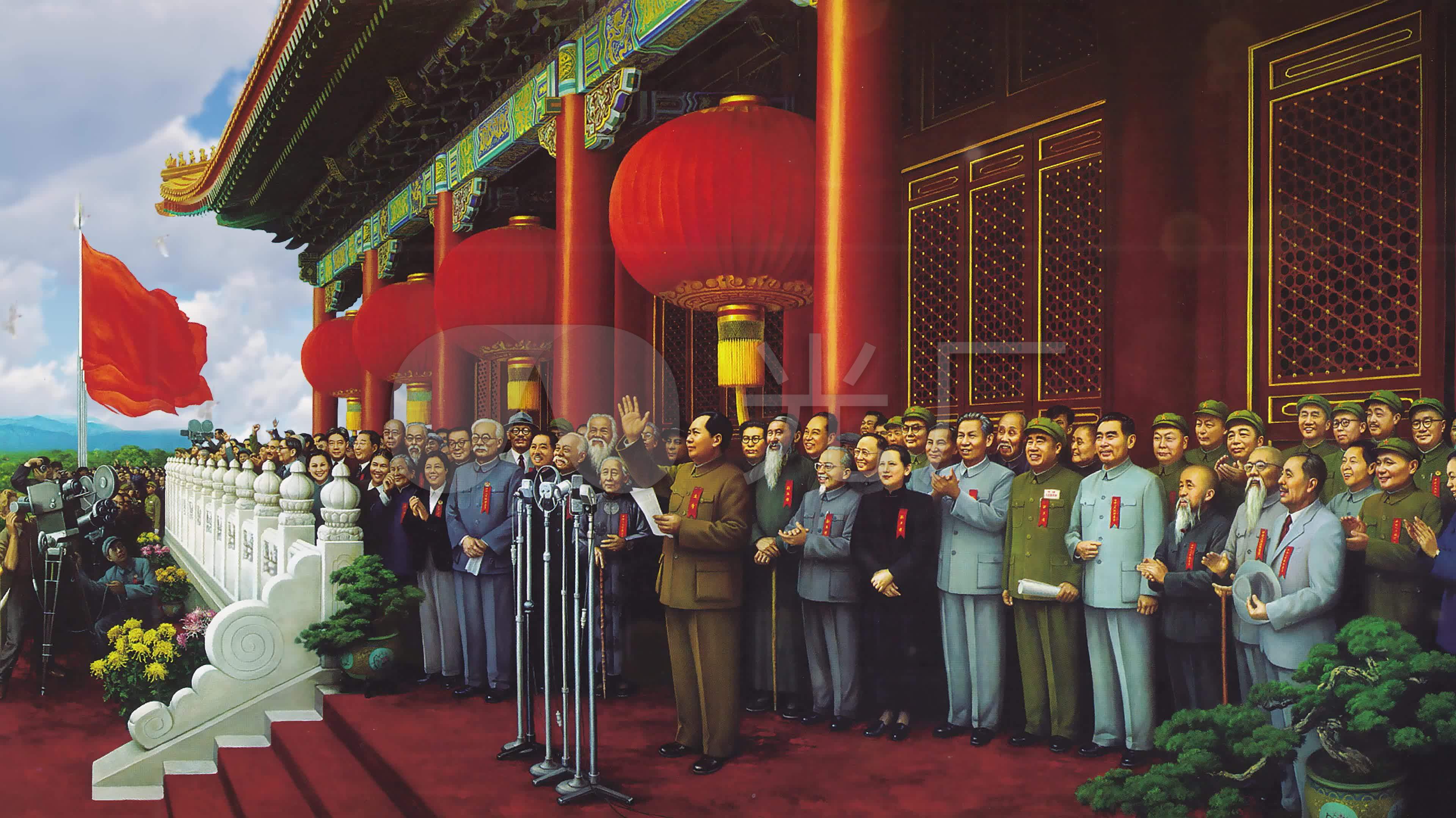 1949开国大典新中国成立天安门城楼_3840x2160_高清