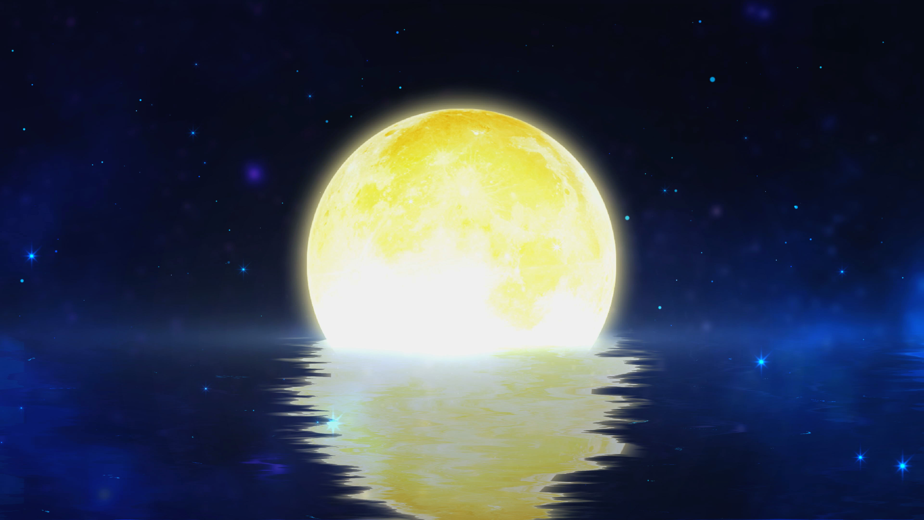海上月亮_3840x2160_高清视频素材下载(编号:6092818)