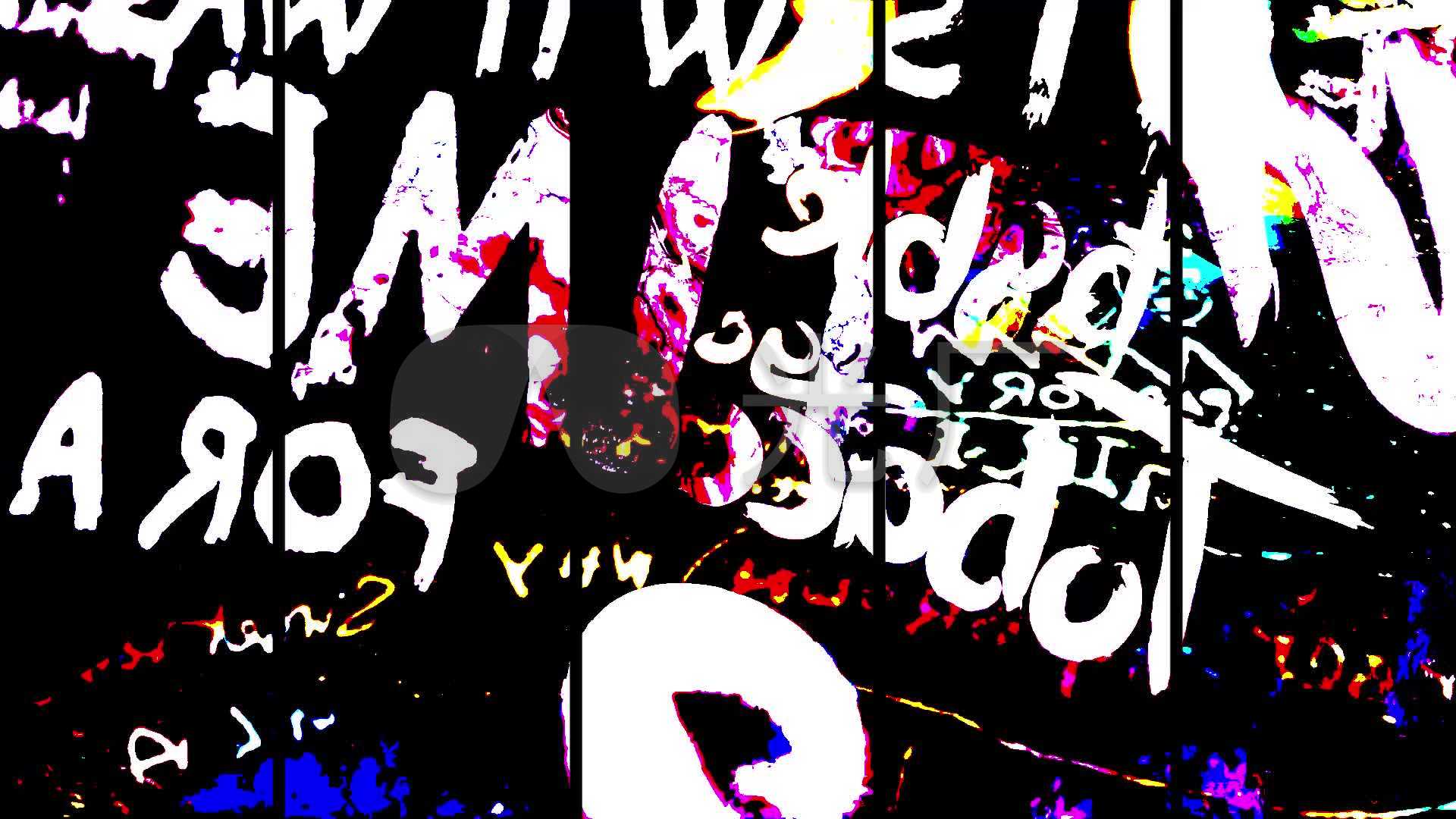 酷炫涂鸦英文字母说唱嘻哈rap街舞爵士舞_1920x1080_高清视频素材下载
