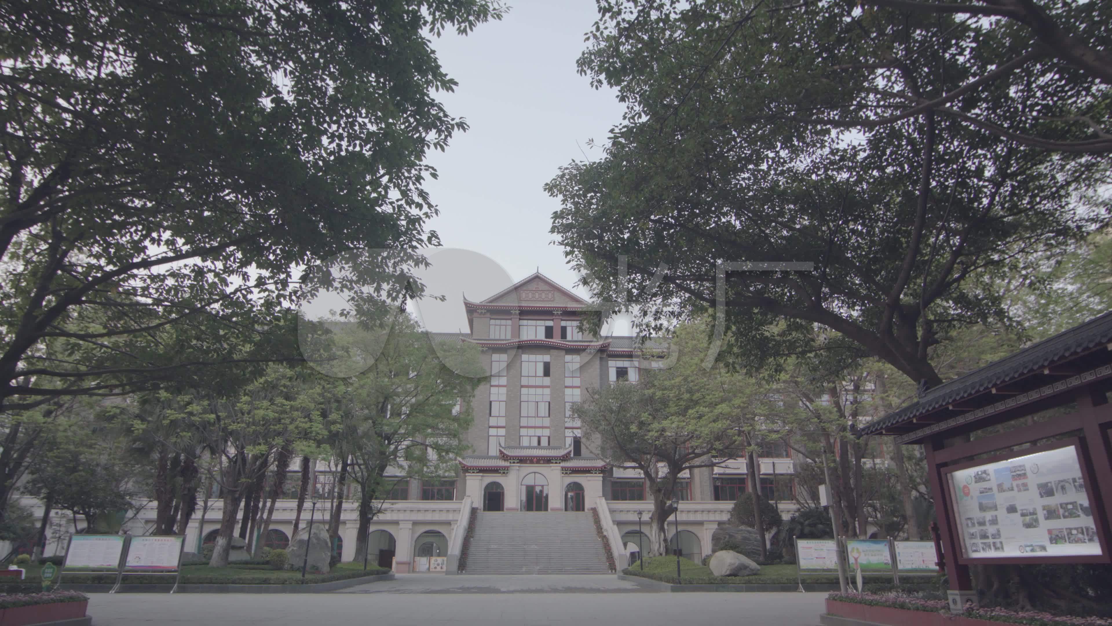 双流中学老教学楼实拍4k_3840x2160_高清视频素材下载