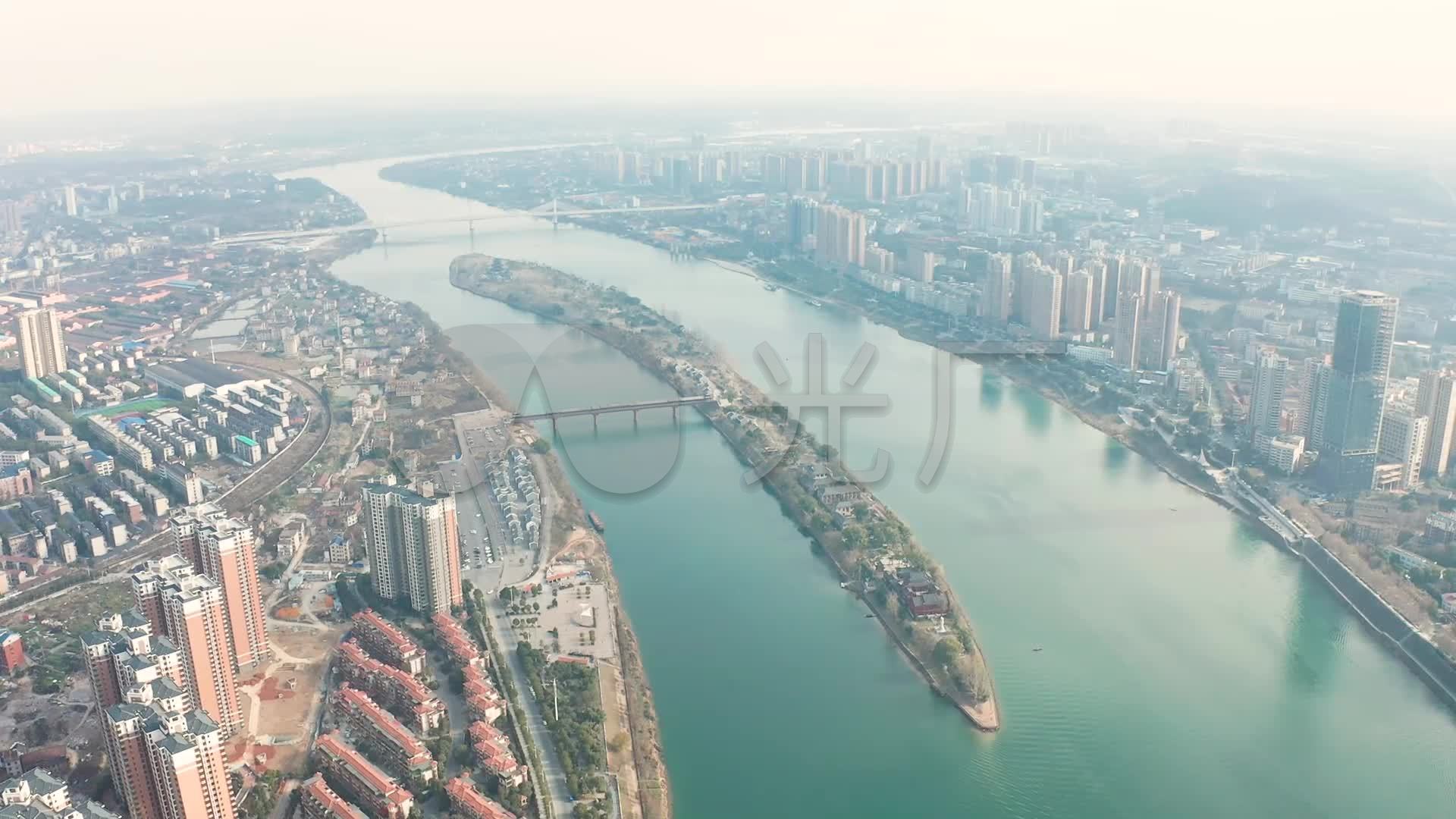衡阳东洲岛航拍