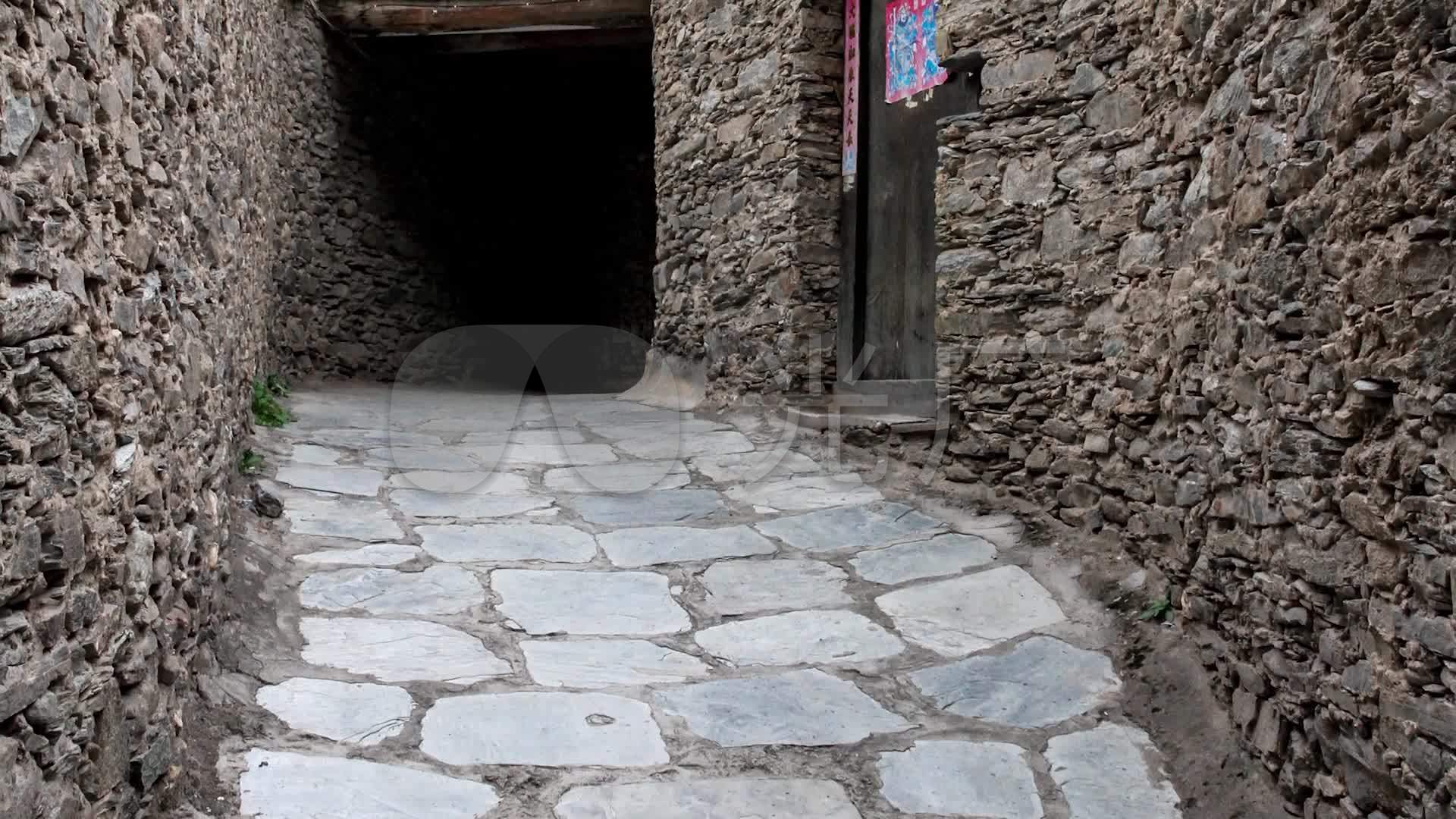 阿坝州理县桃坪羌寨老寨子羌族民居建筑群落_1920x1080_高清视频素材