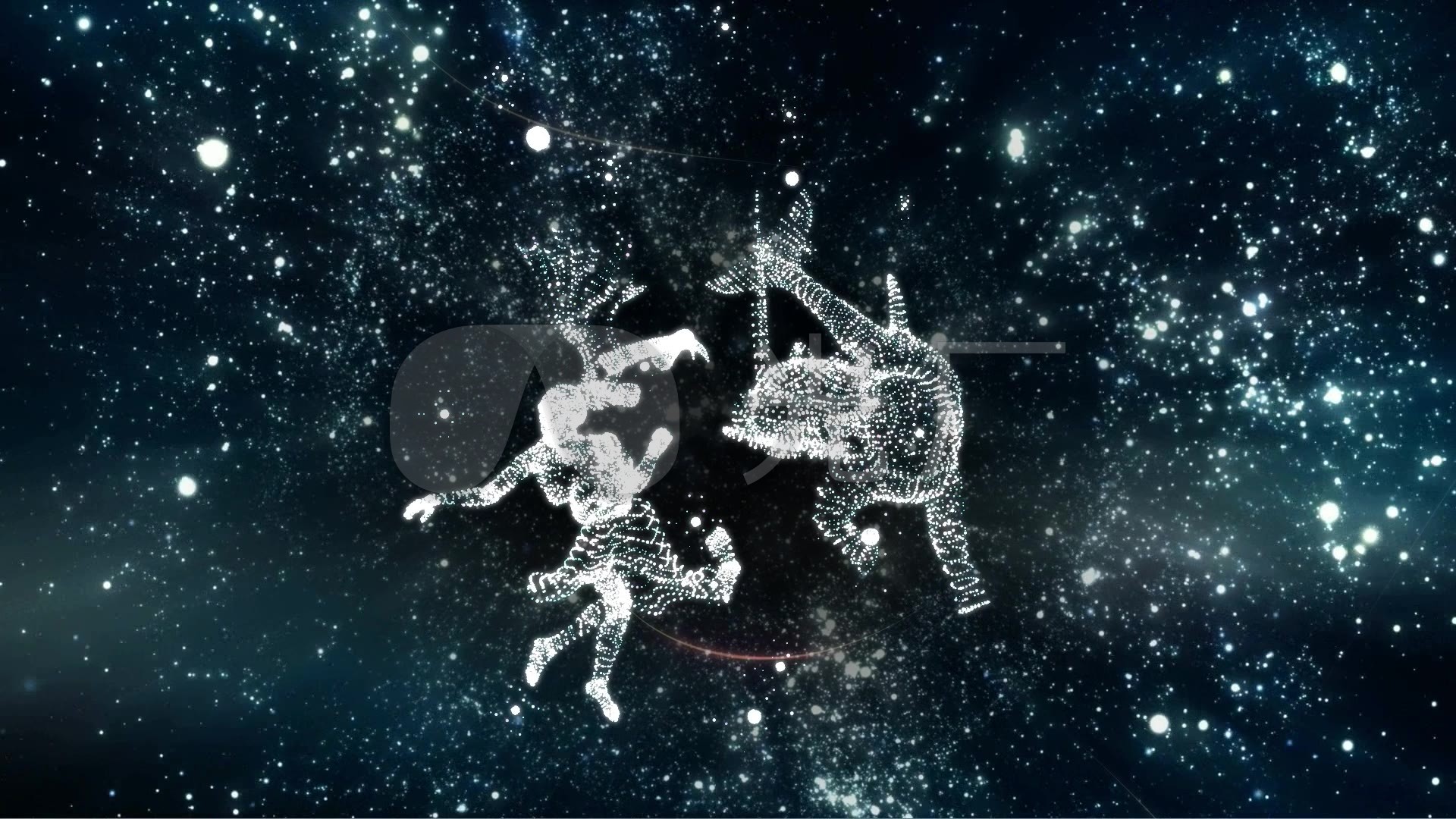 摩羯座星座星空旋转梦幻星辰宇宙_1920x1080_高清视频素材下载(编号
