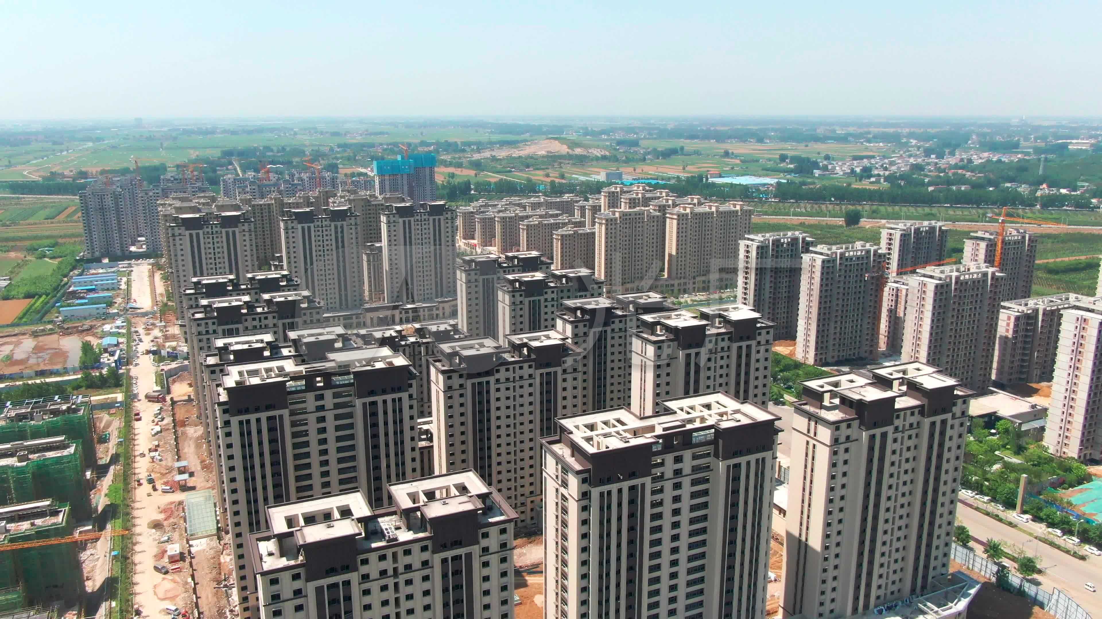 4k临沂兰陵县东城新区-航拍兰陵房产_3840x2160_高清