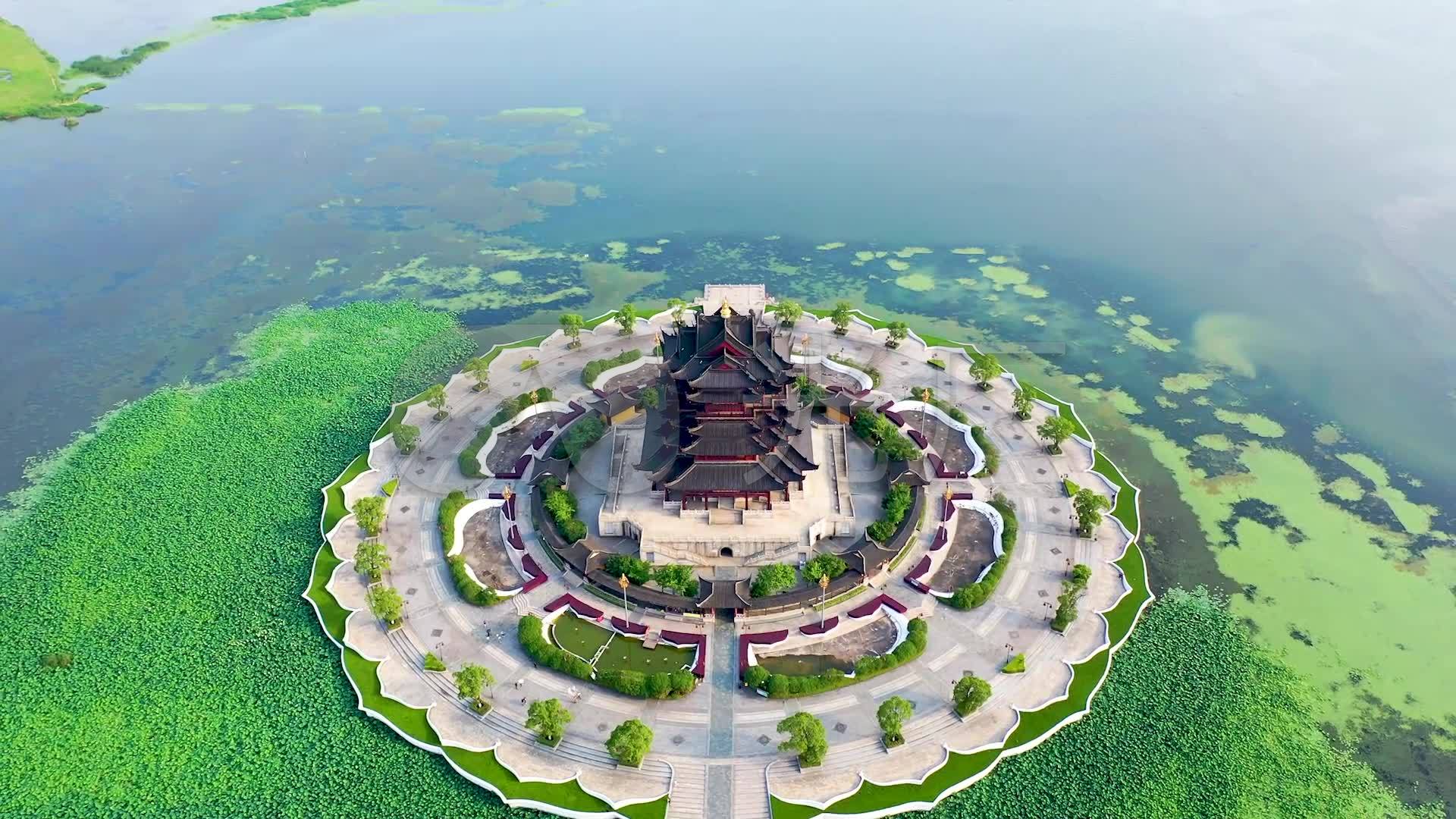 苏州重元寺航拍_1920x1080_高清视频素材下载(编号:)