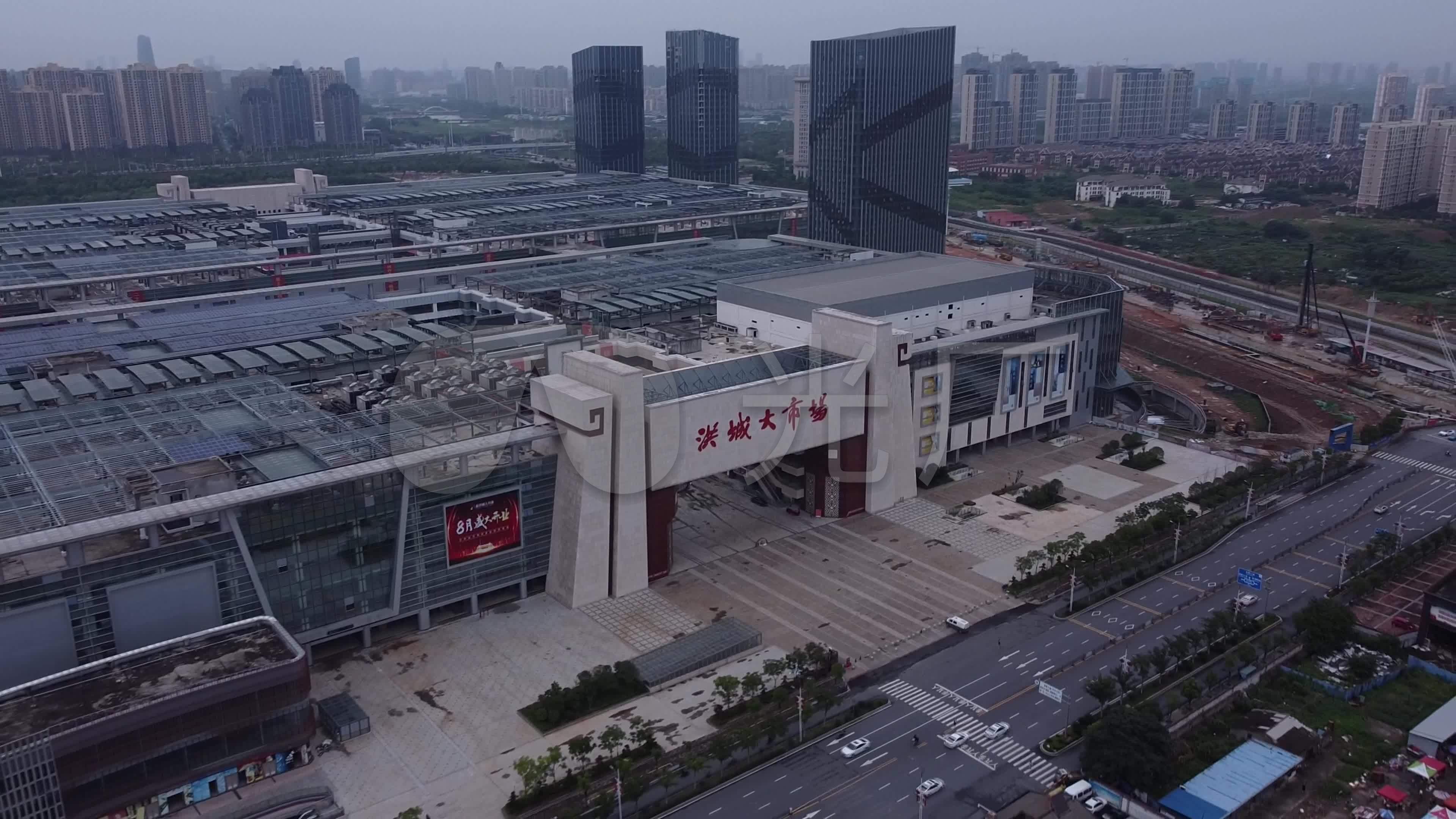 南昌新洪城大市场航拍