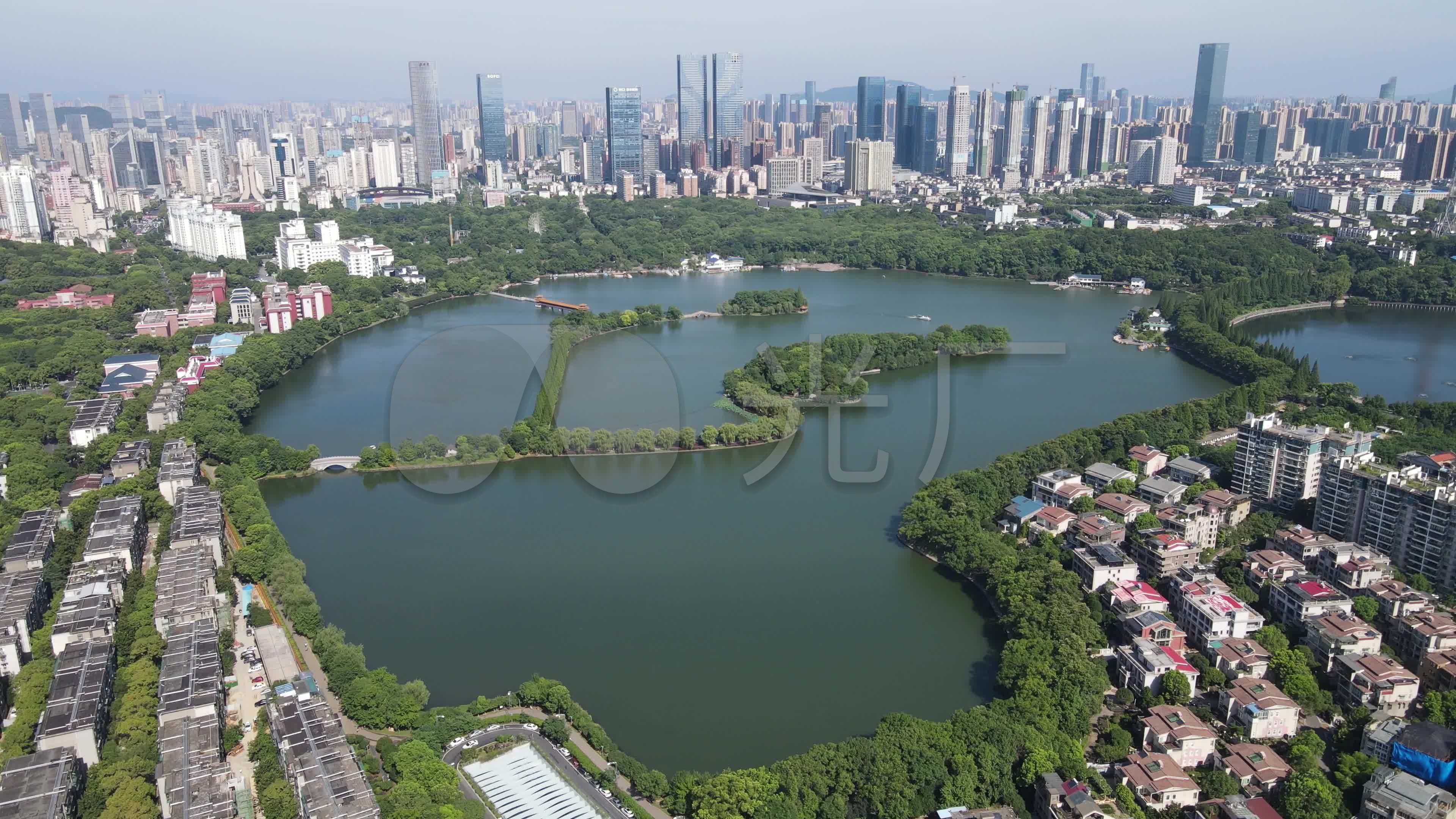 航拍湖南长沙烈士公园全景_3840x2160_高清视频素材下载(编号:6155344
