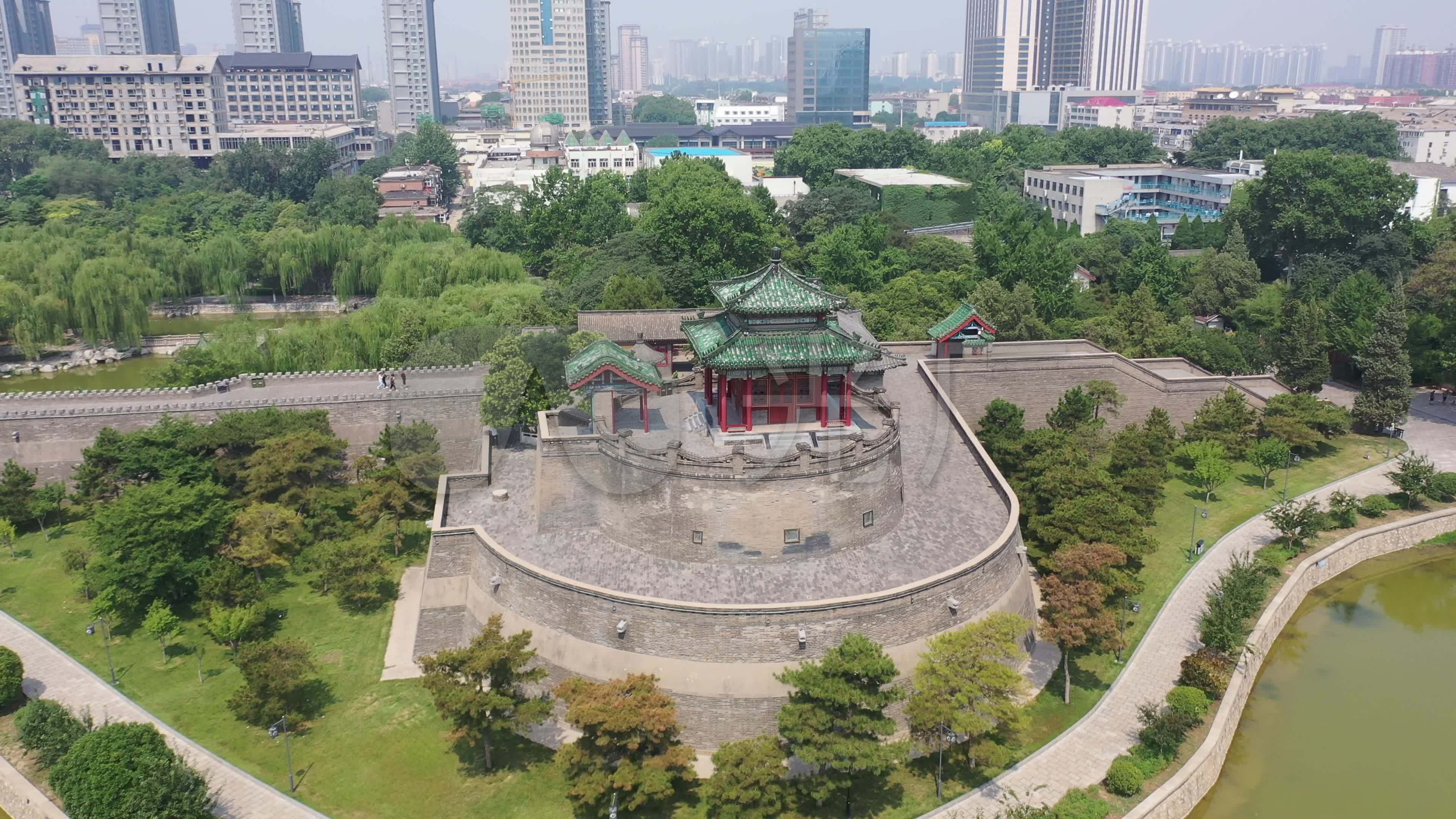 邯郸丛台公园_3840x2160_高清视频素材下载(编号:)