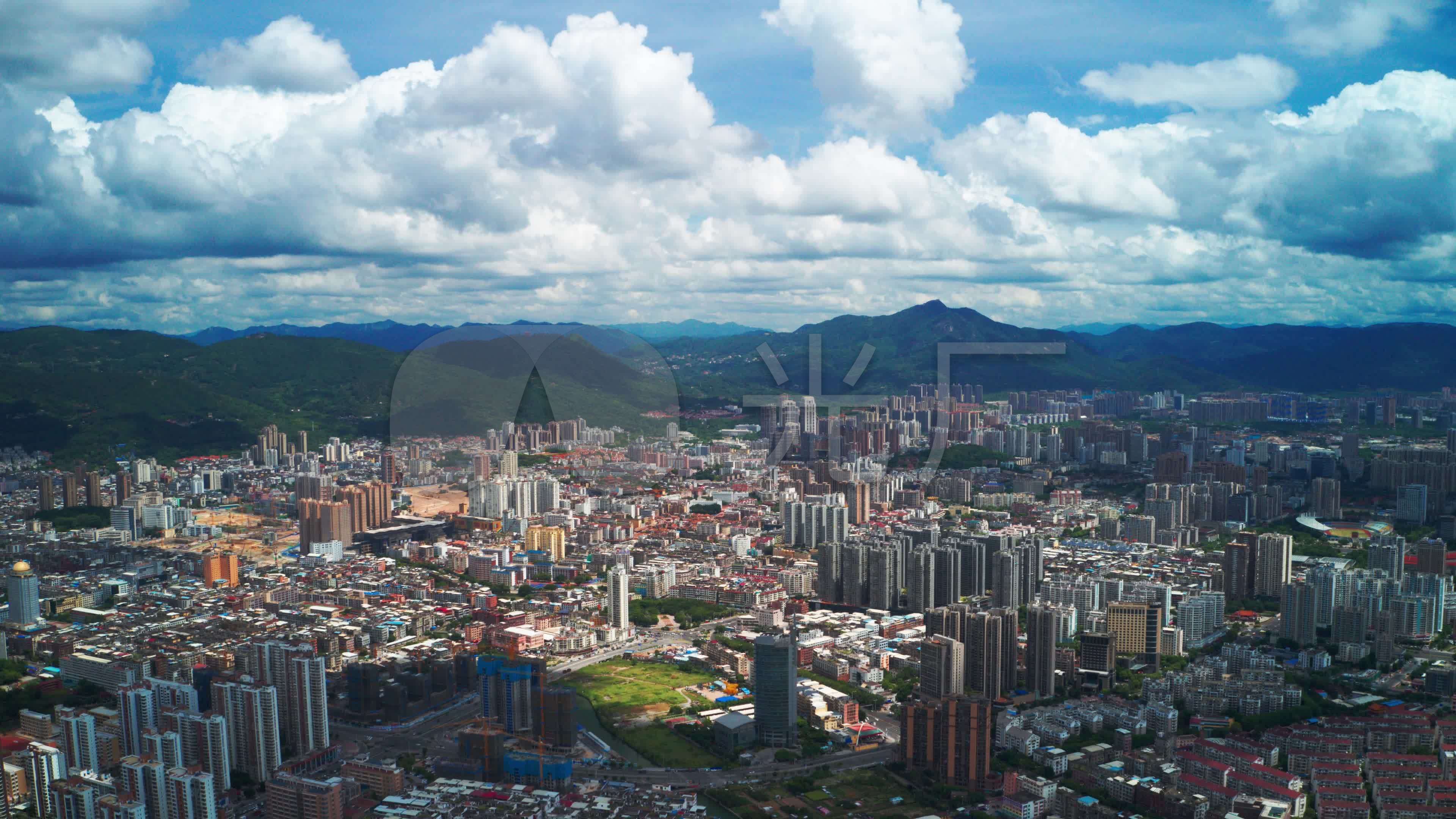 航拍延时莆田城市全景_3840x2160_高清视频素材下载(编号:6155287)