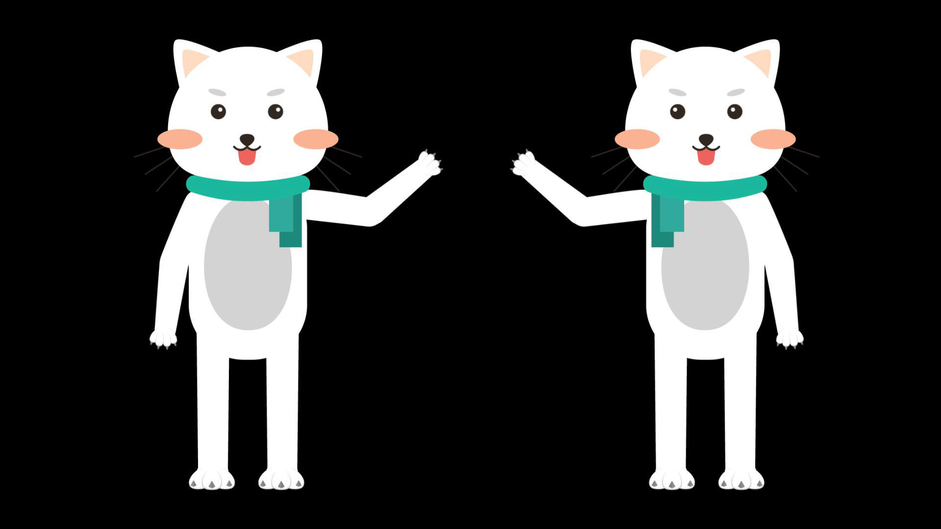 mg动画卡通猫咪教师讲课动物解说员