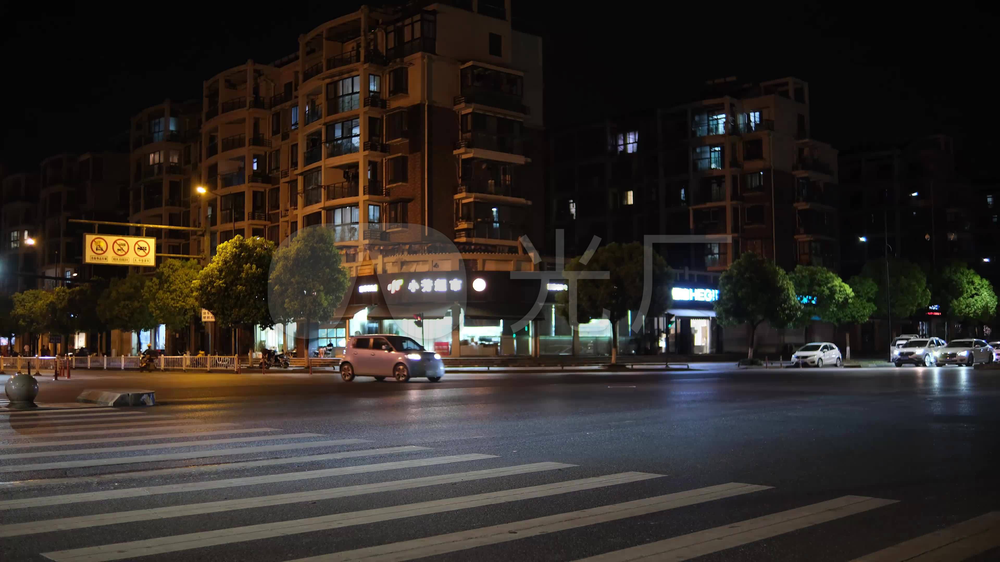 夜晚城市街景4k延时_3840x2160_高清视频素材下载(编号:6159435)_实拍