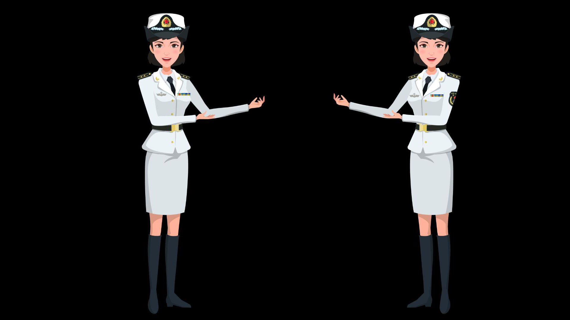 mg海军女兵军人讲解员