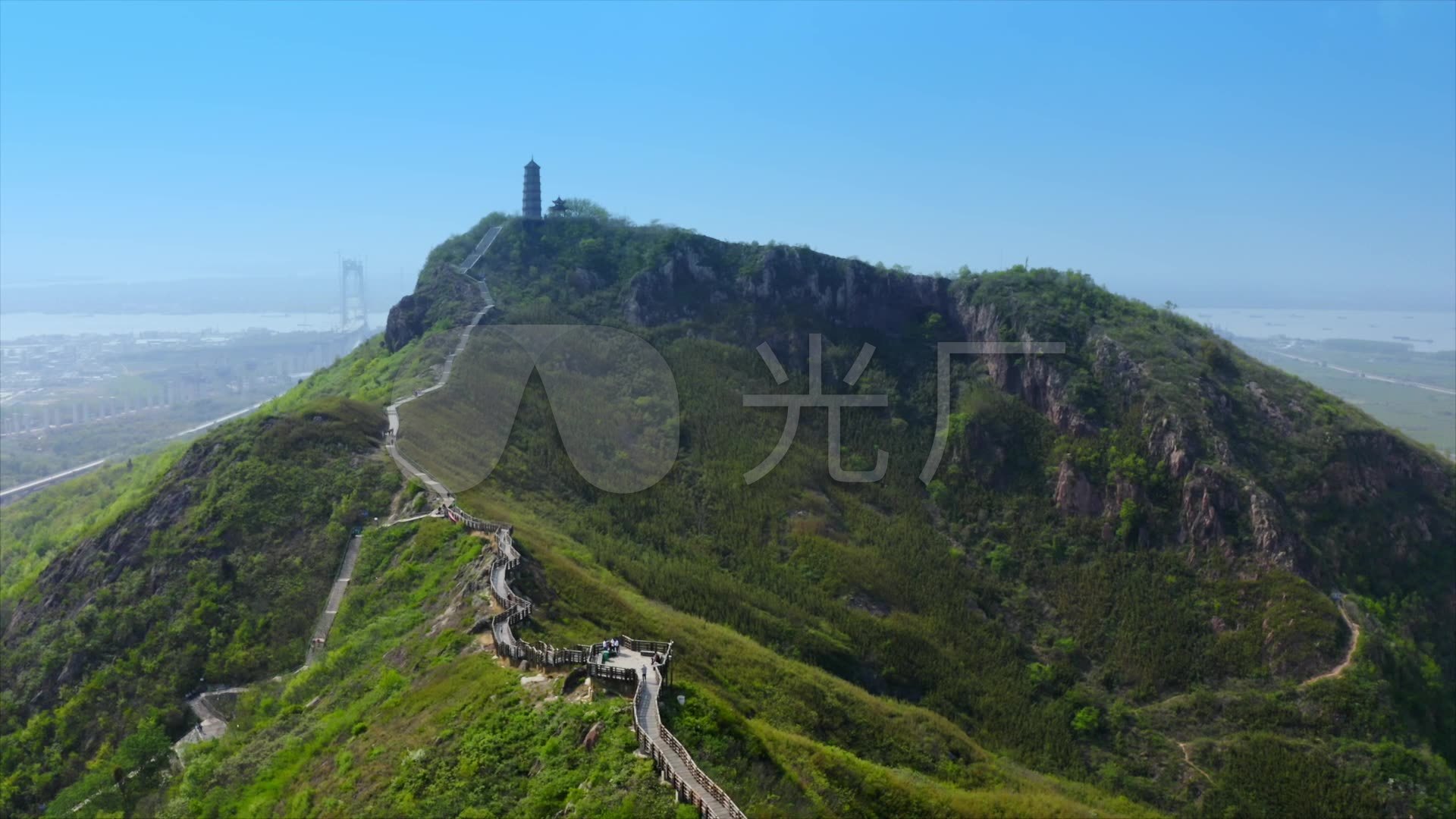 扬中圌山山脉航拍