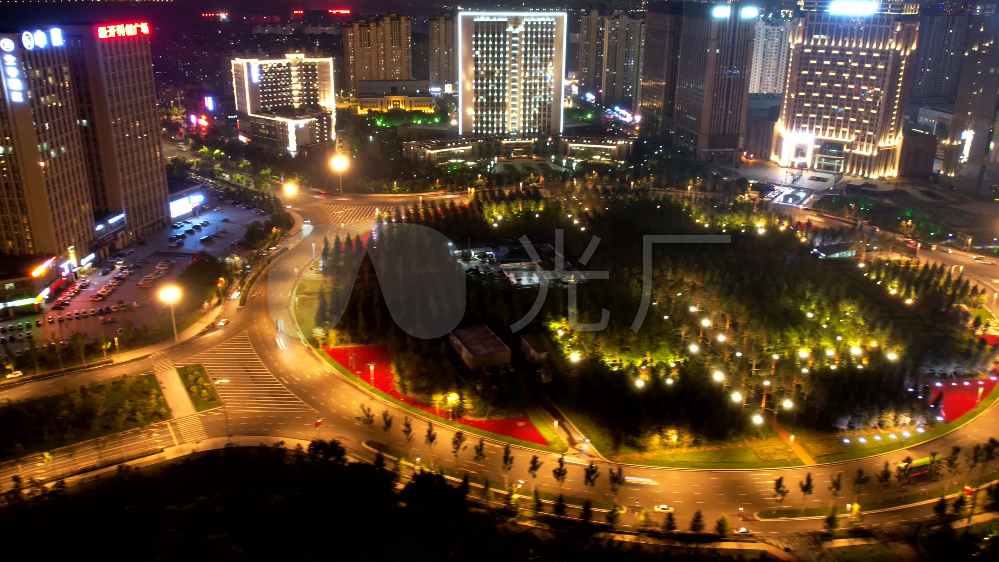 长春东方广场夜景延时