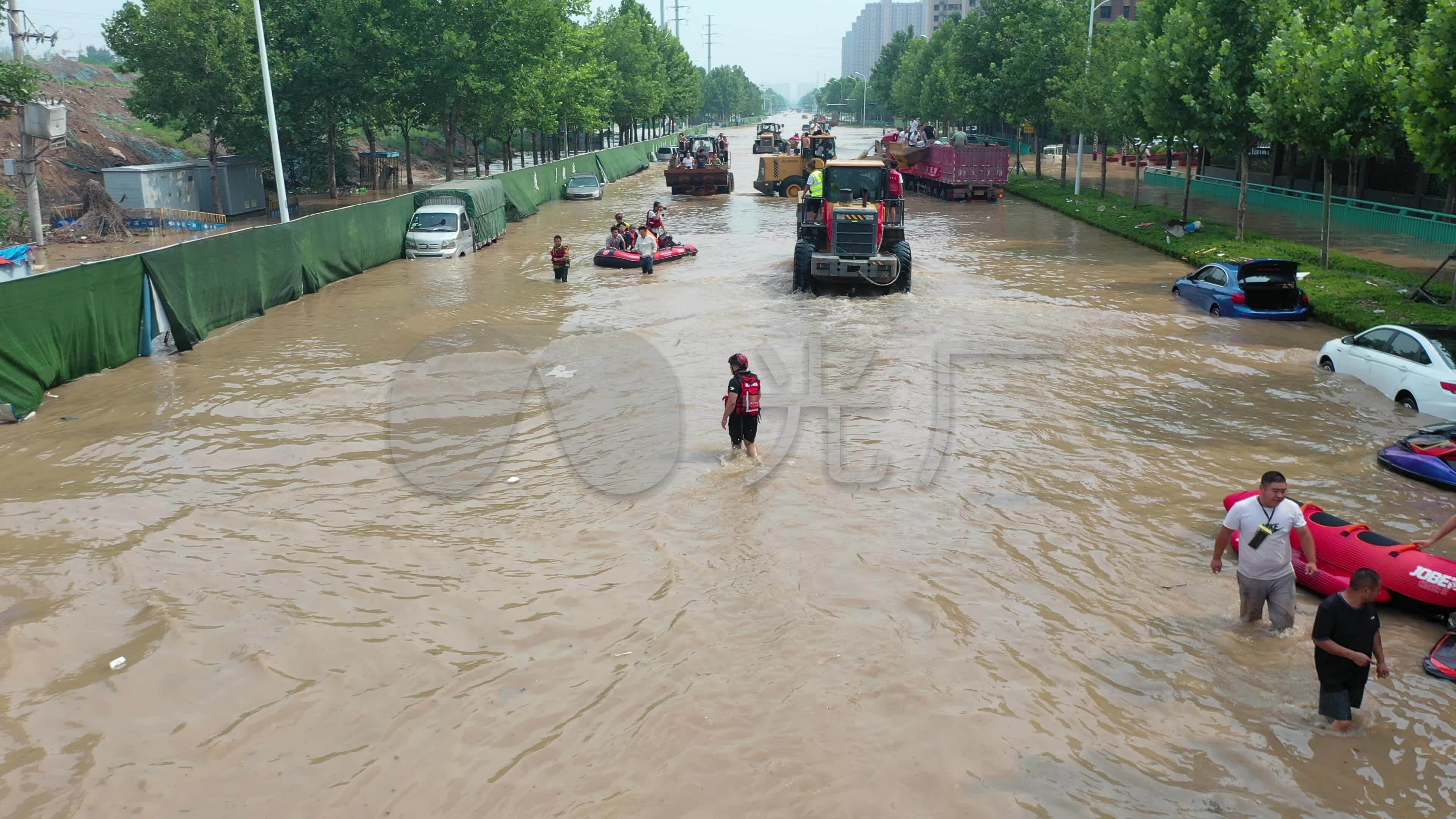 郑州水灾救援_3840x2160_高清视频素材下载(编号:6180698)_实拍视频