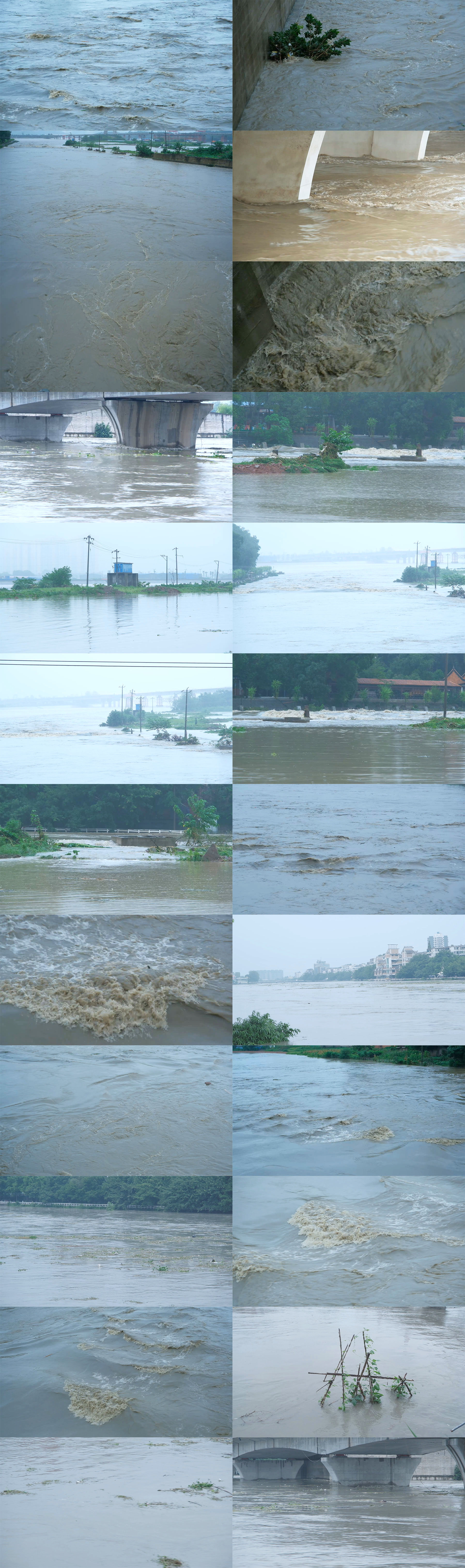 河道涨水,河道上涨,洪水,泄洪,河流