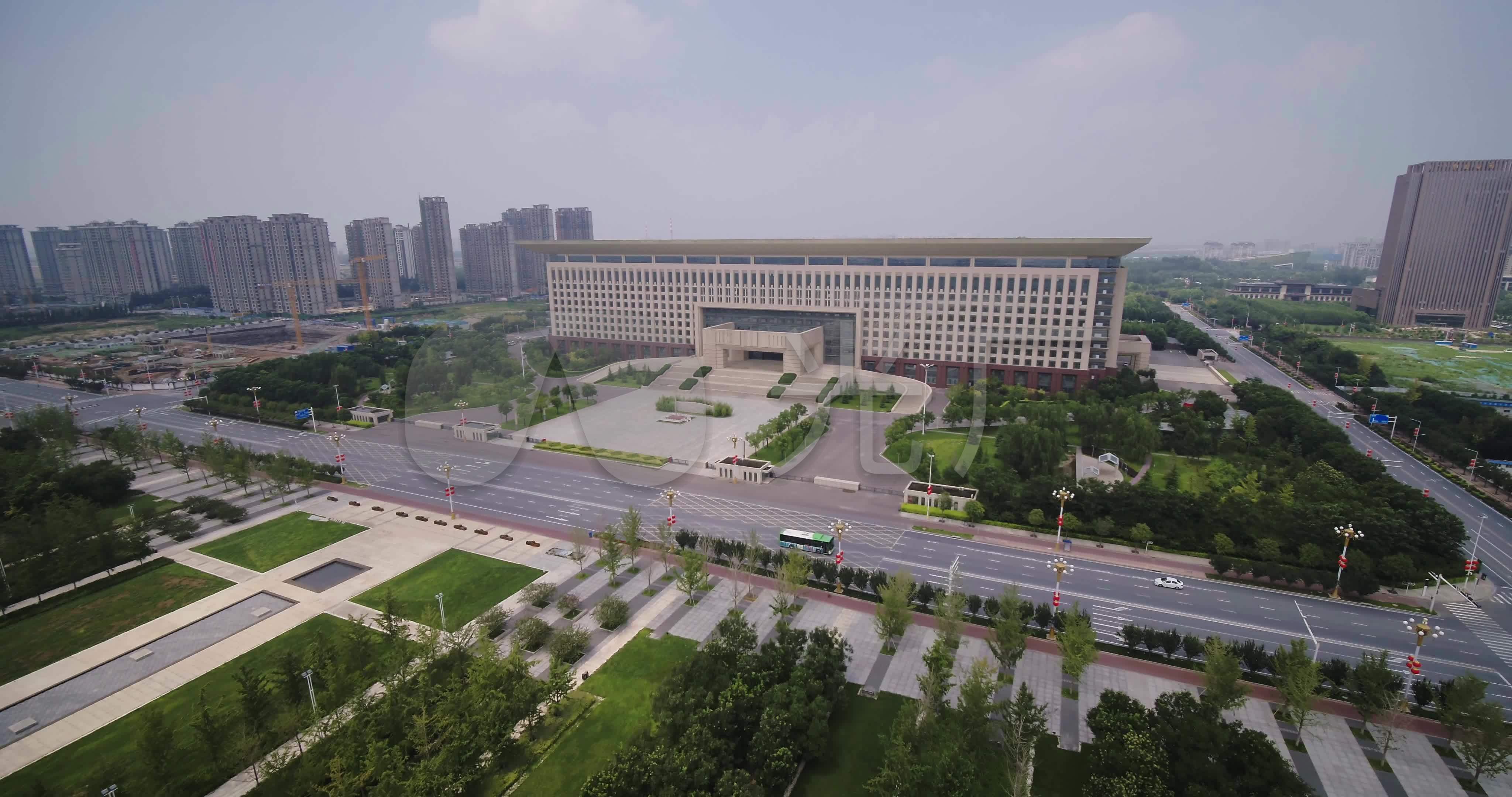 正定石家庄市综合商务中心政府大楼_4096x2160_高清