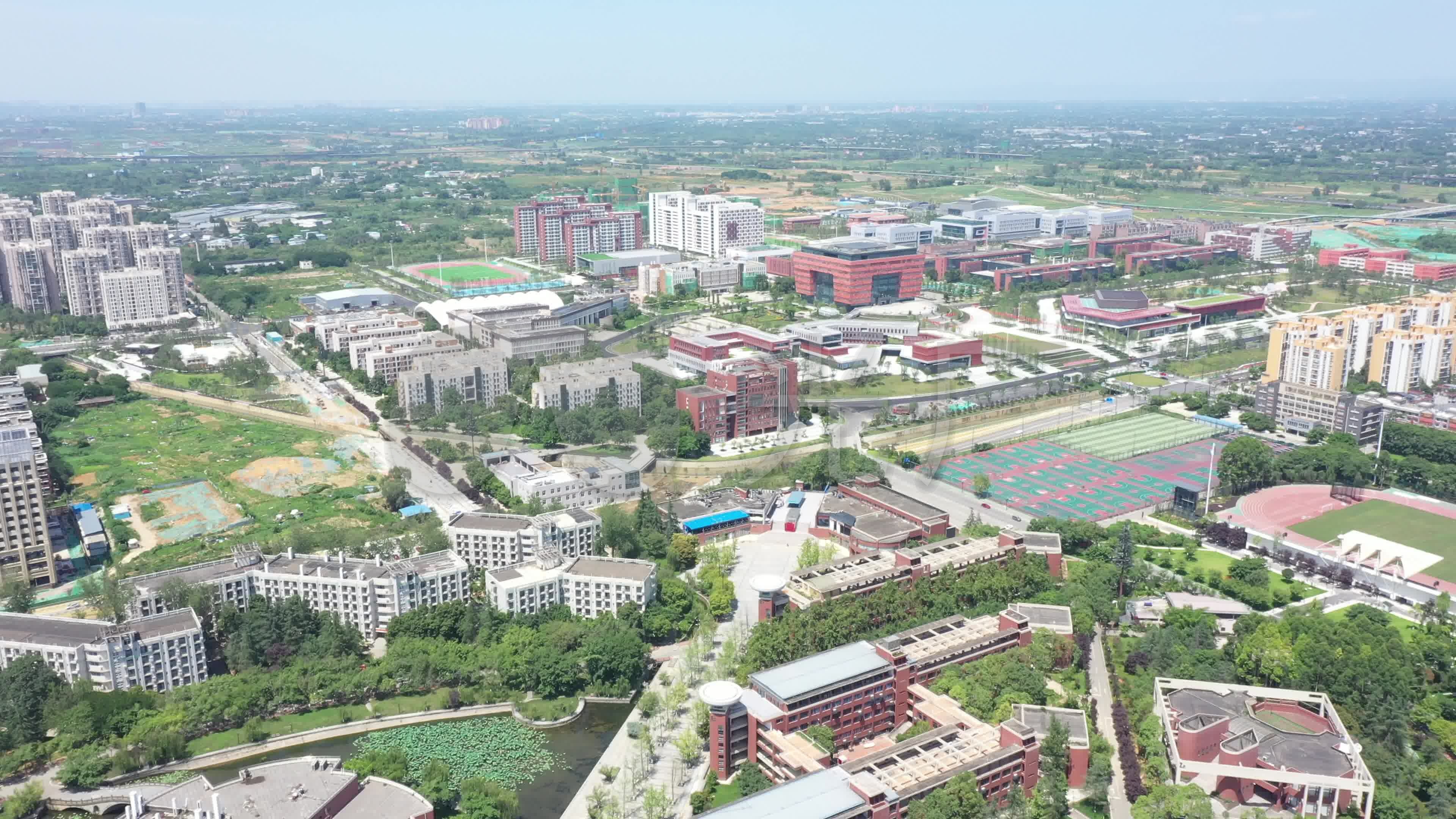 成都大学航拍_3840x2160_高清视频素材下载(编号:6197677)_实拍视频
