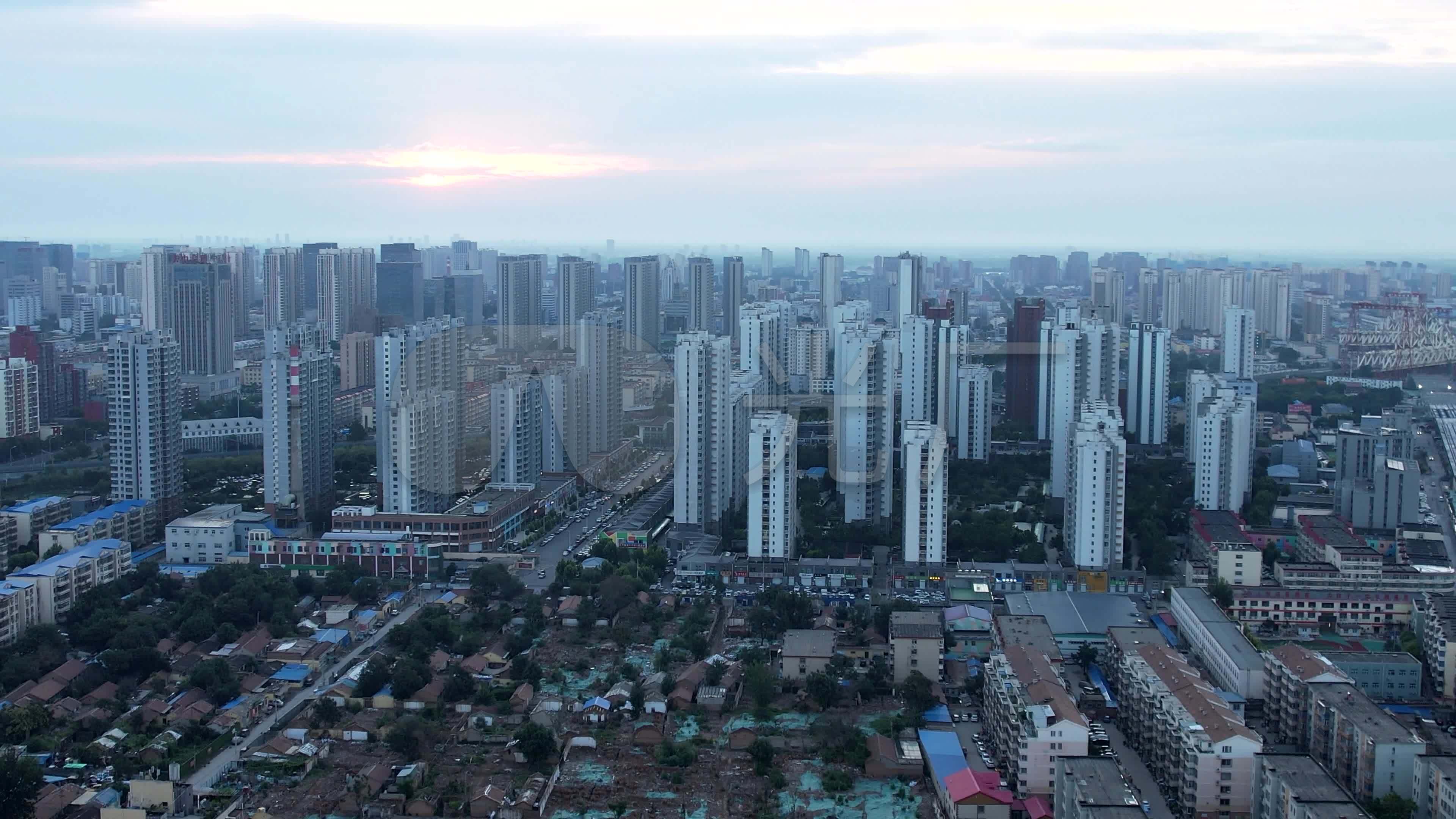 2021年8月航拍河北廊坊市全景_3840x2160_高清视频(:)