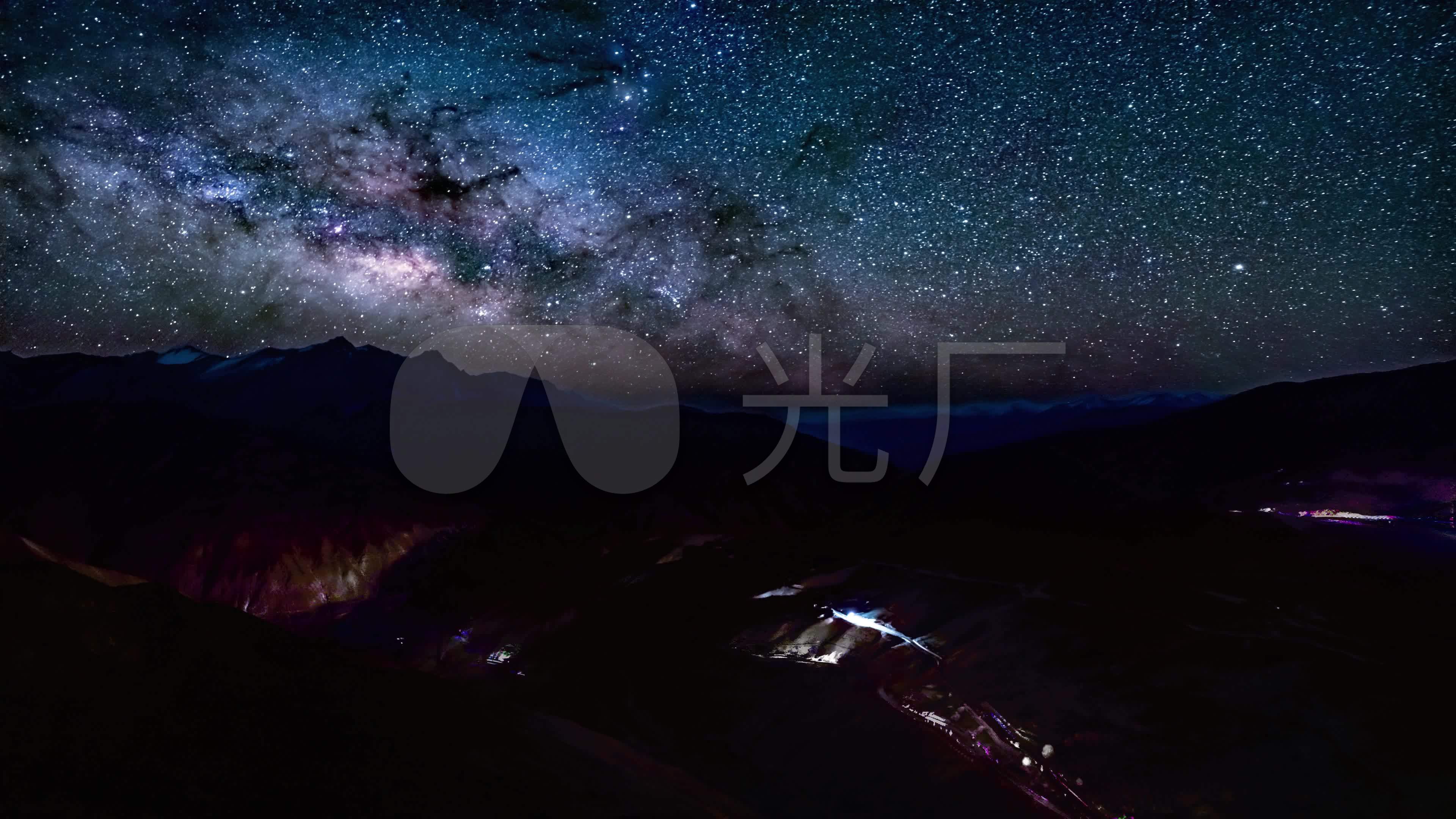 8k和4k星空延时素材