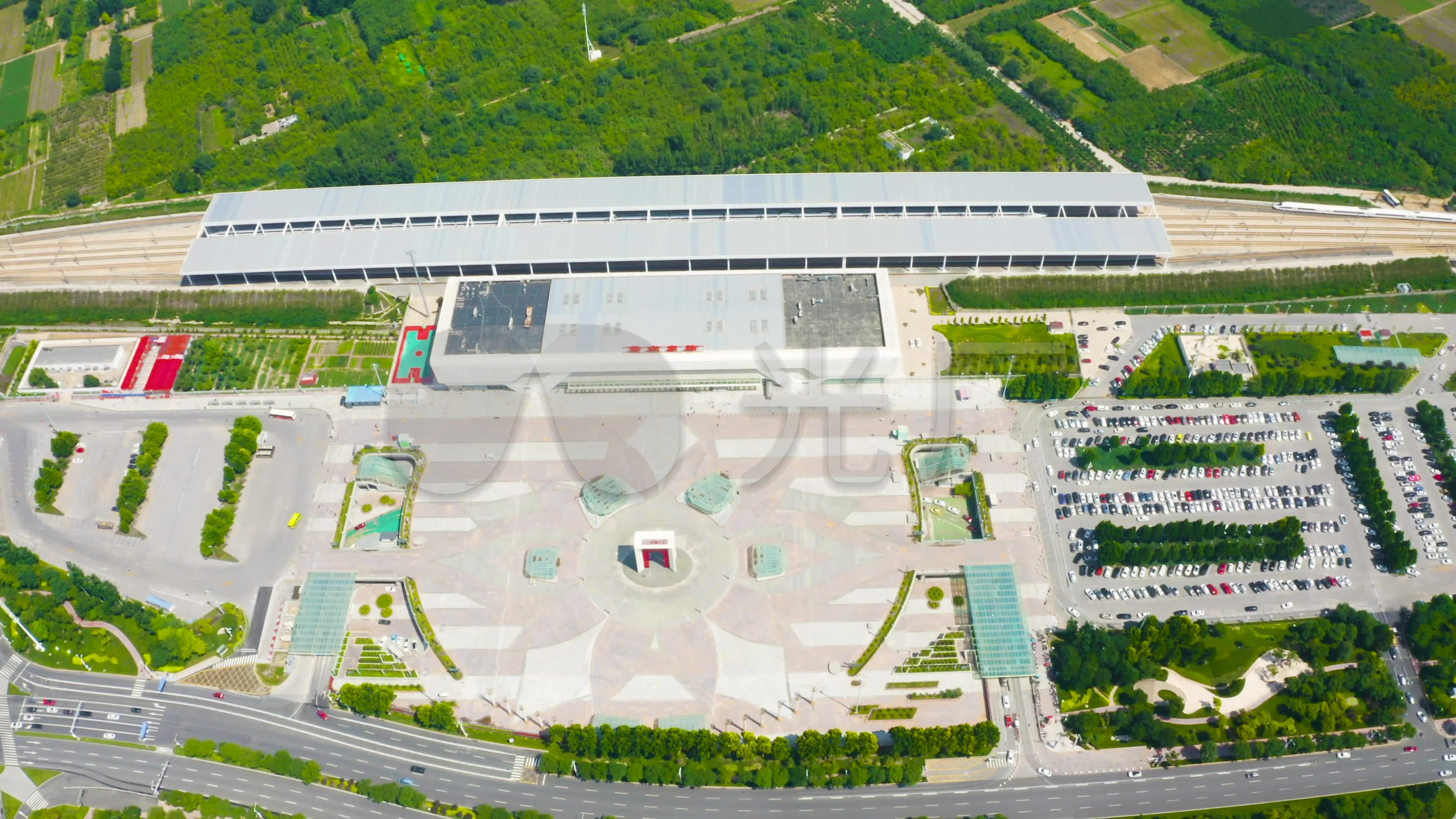 4k保定火车站航拍,保定东站,京畿之门