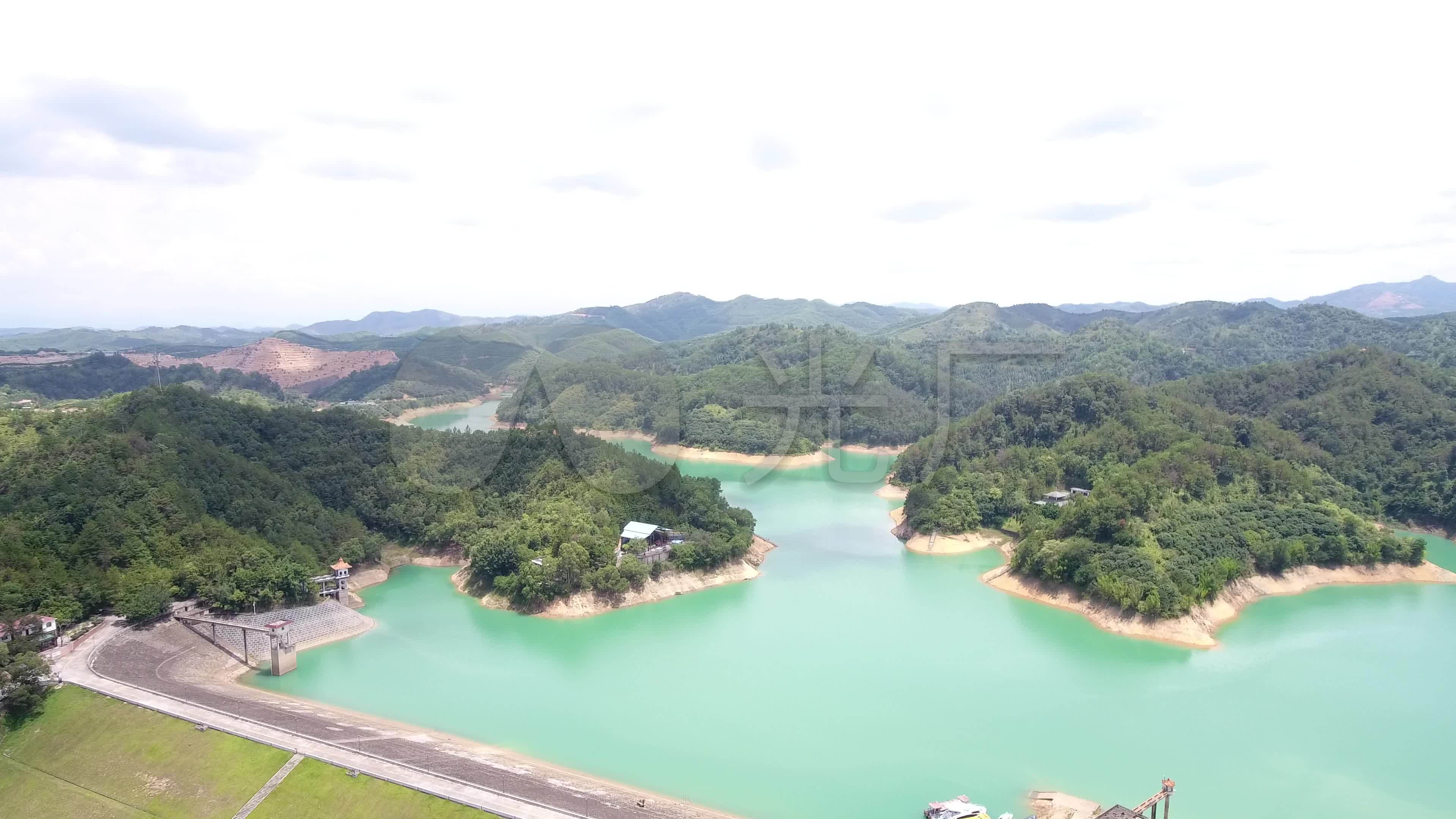 梅州市五华县益塘水库高清素材