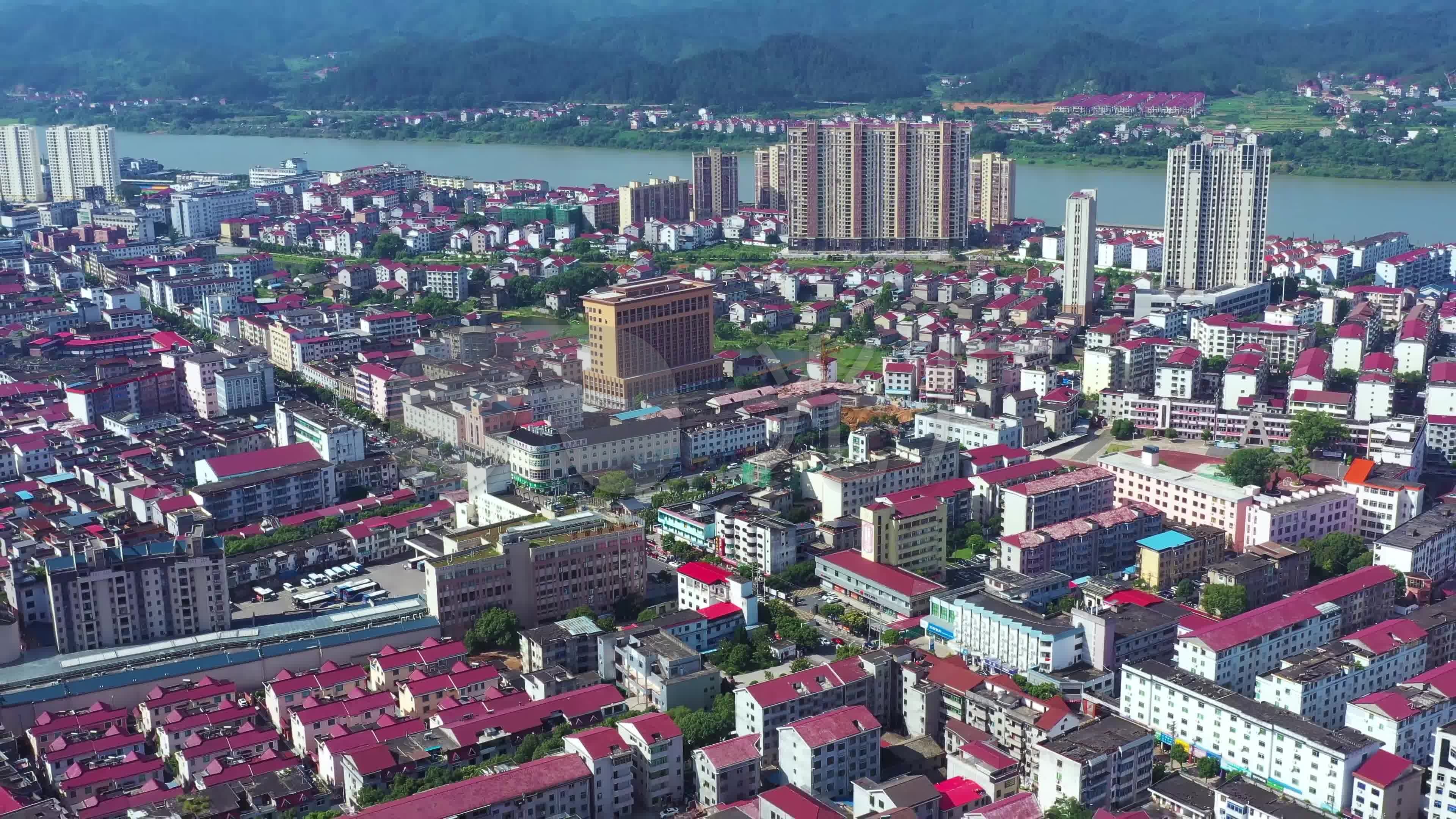 江西省吉安市万安县城区风光