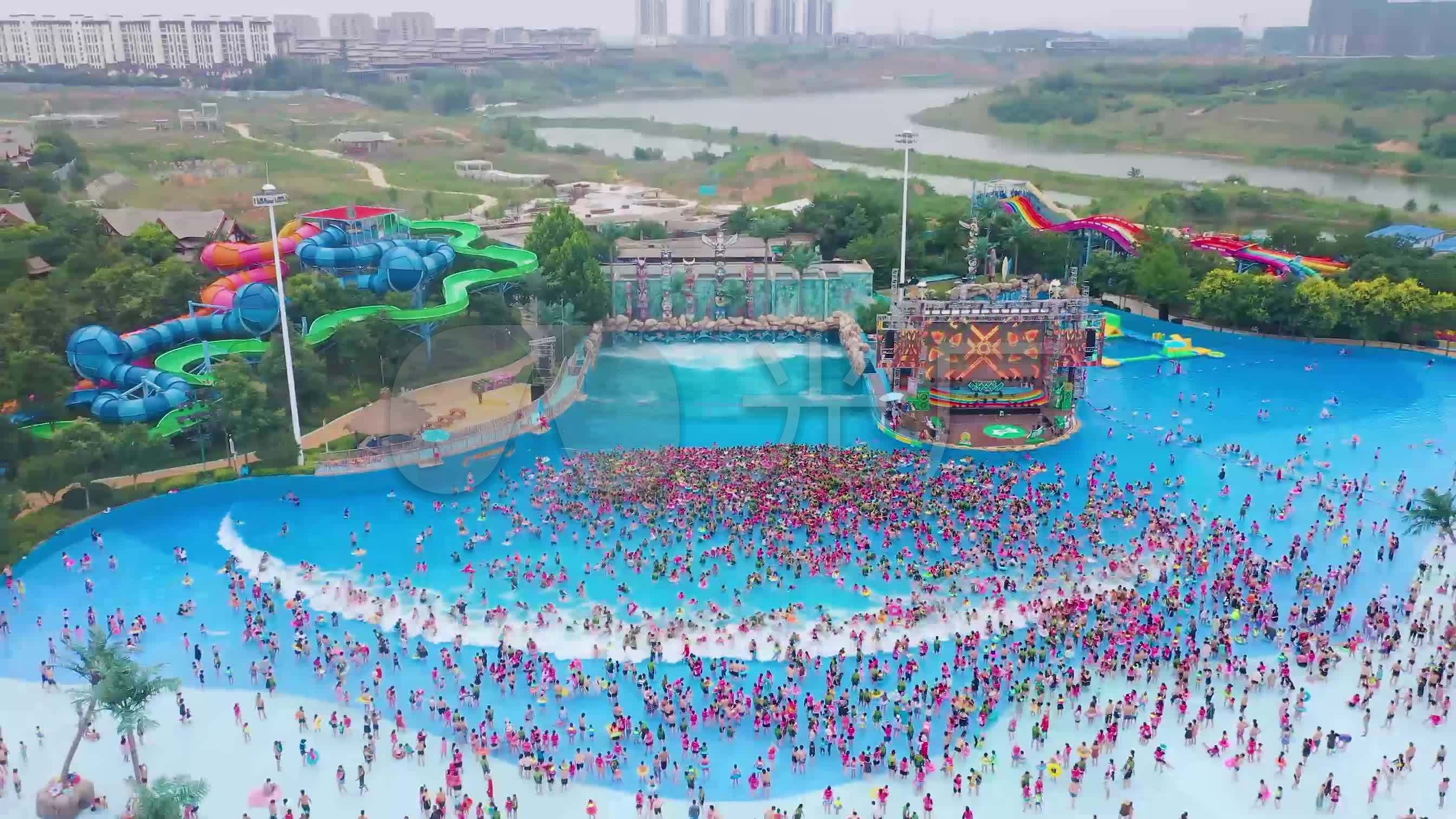 郑州银基乐海水世界水上乐园_视频素材包下载(编号:)