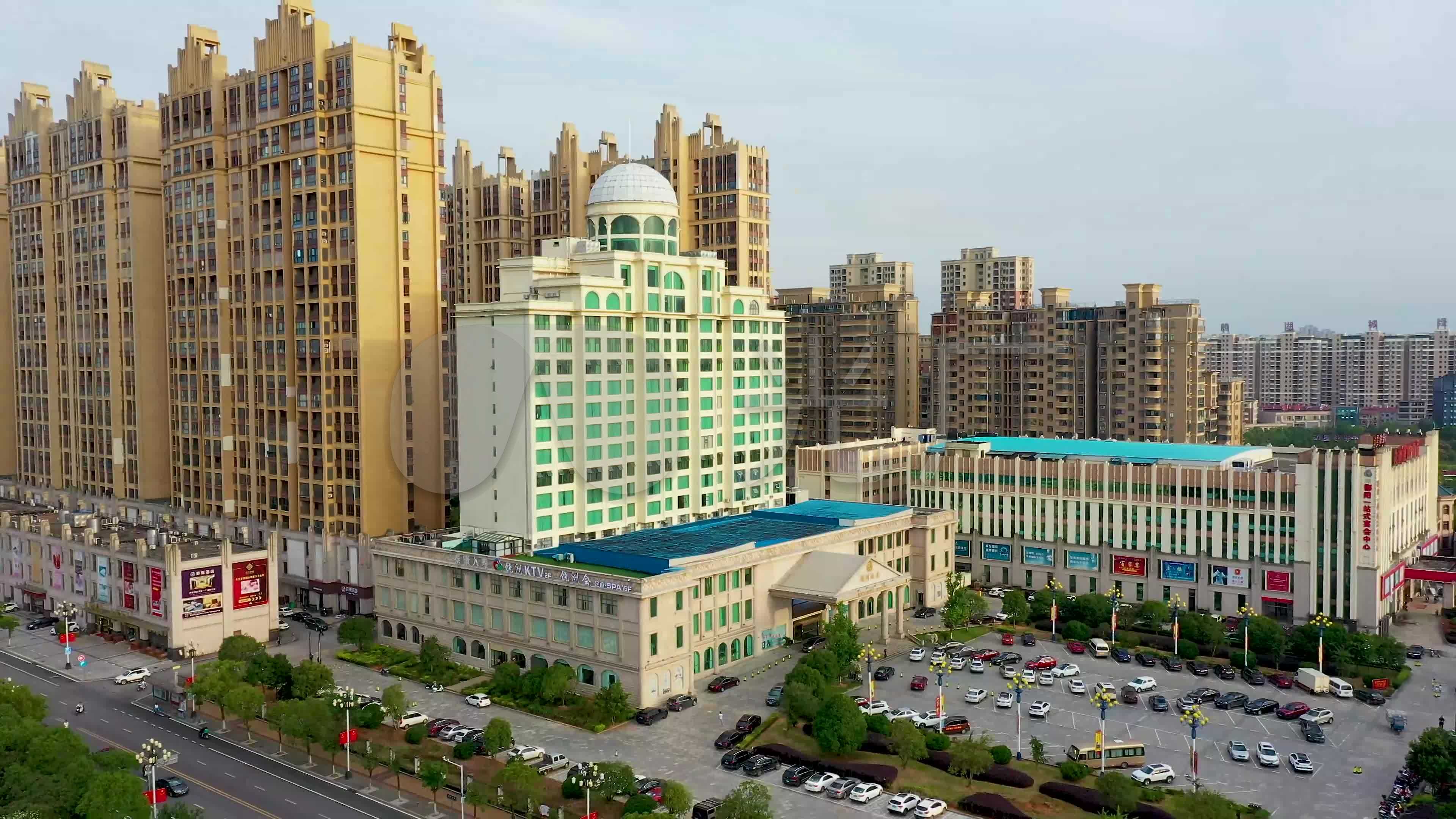 江西省鄱阳县航拍01_3840x2160_高清视频素材下载(编号:6261449)_实拍