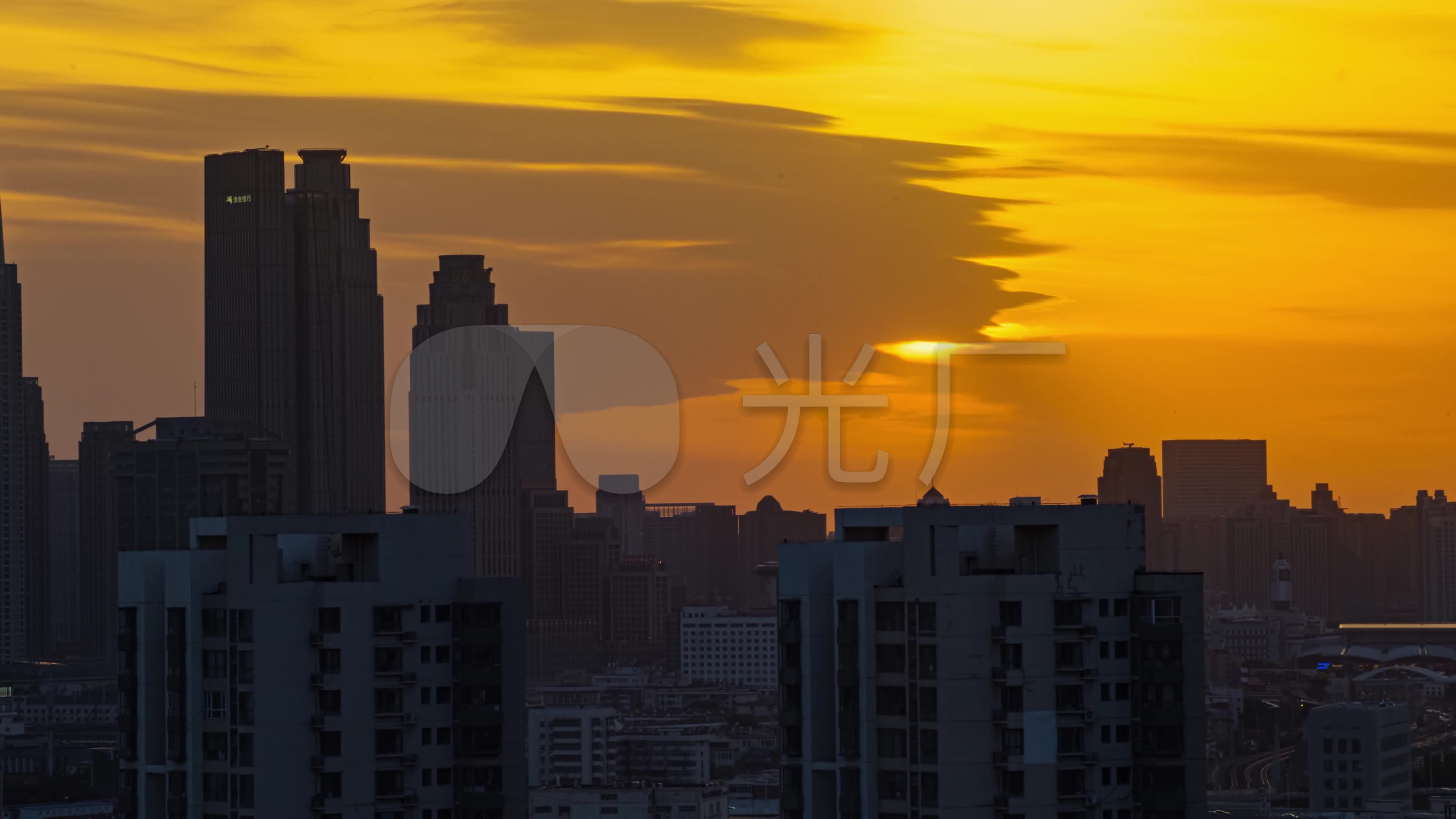城市黄昏_3840x2160_高清视频素材下载(编号:6265366)