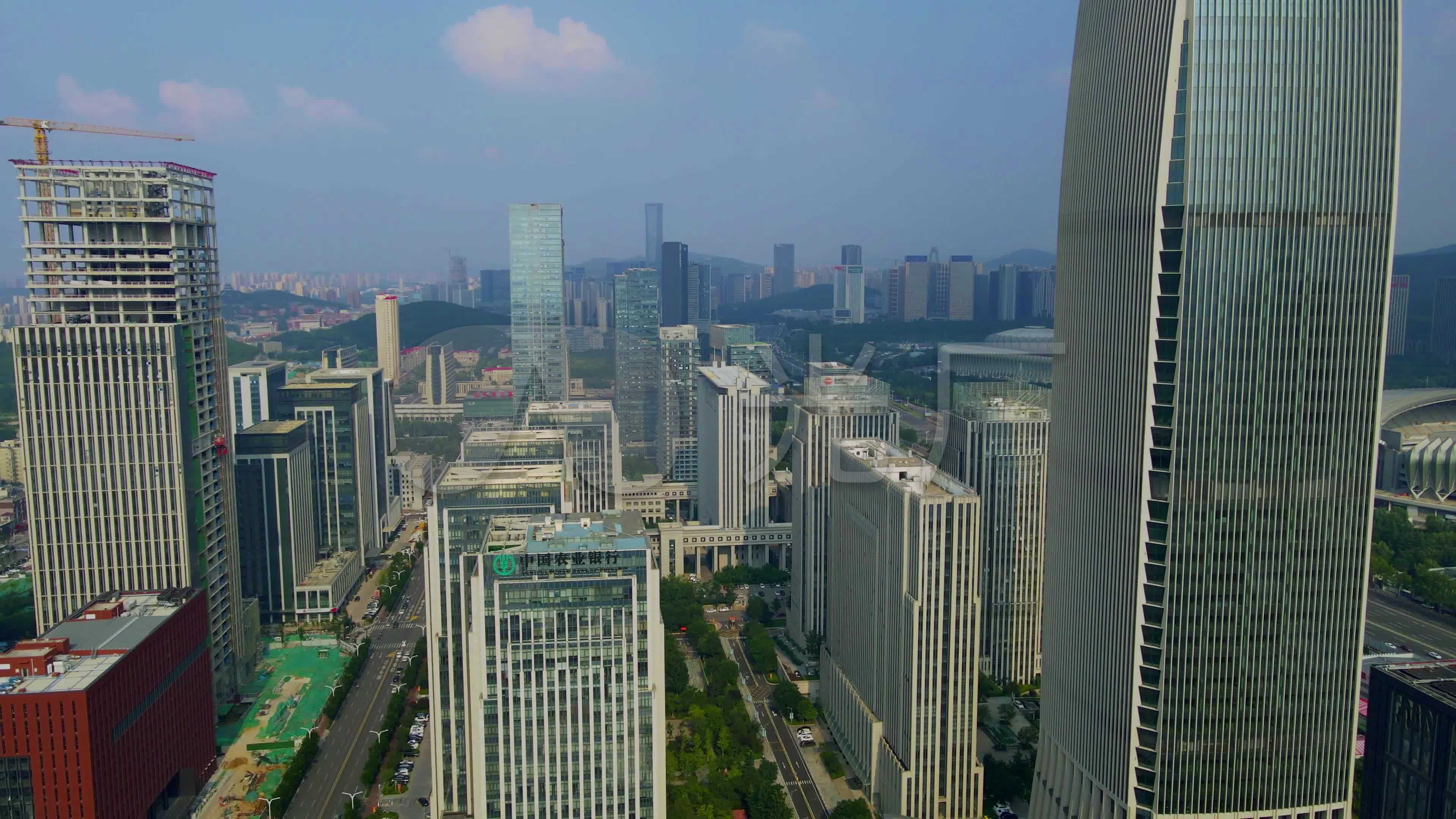 济南高新区航拍_3840x2160_高清视频素材下载(编号:)