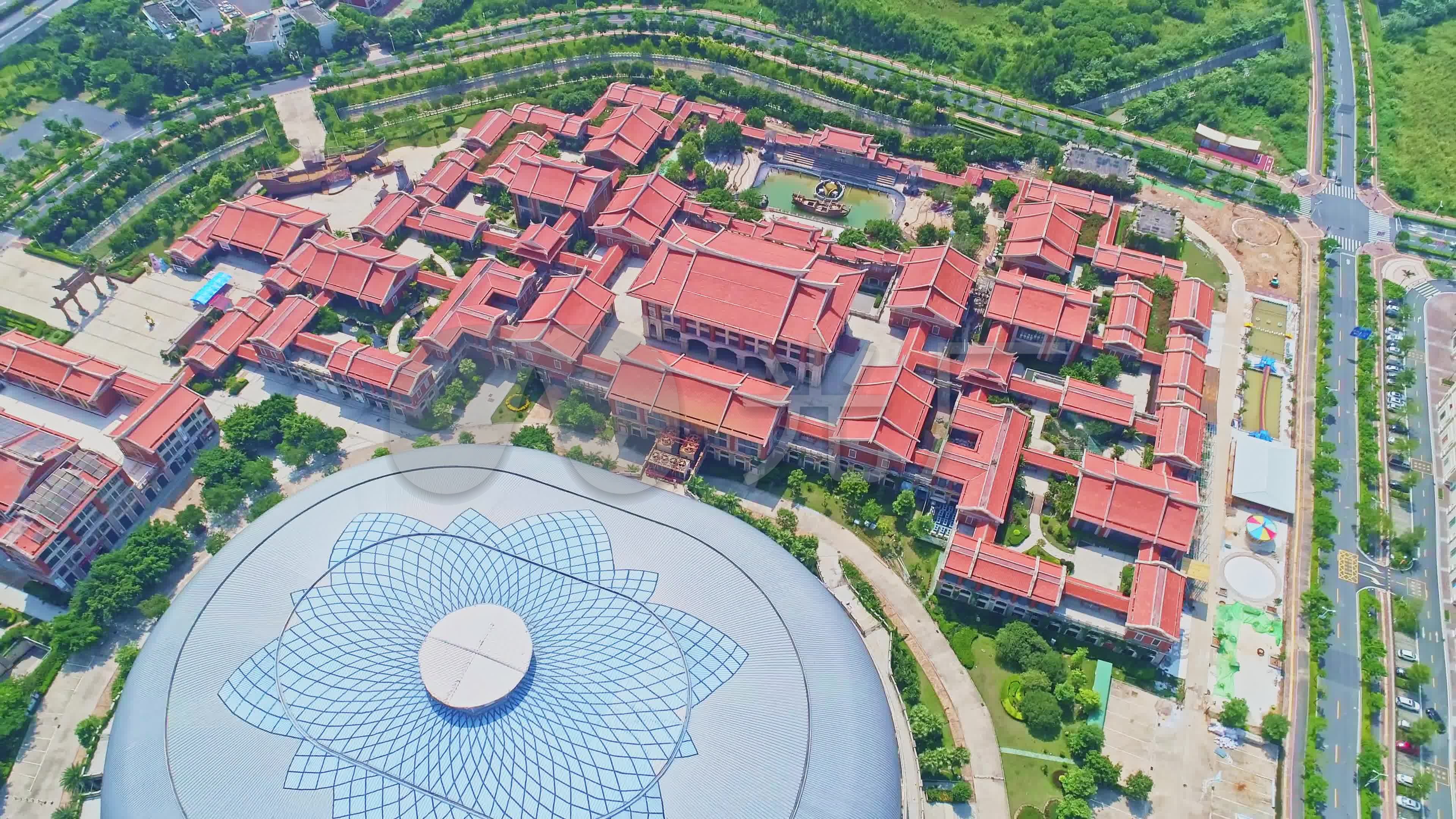 厦门老院子景区民俗文化风情园_3840x2160_高清视频素材下载(编号