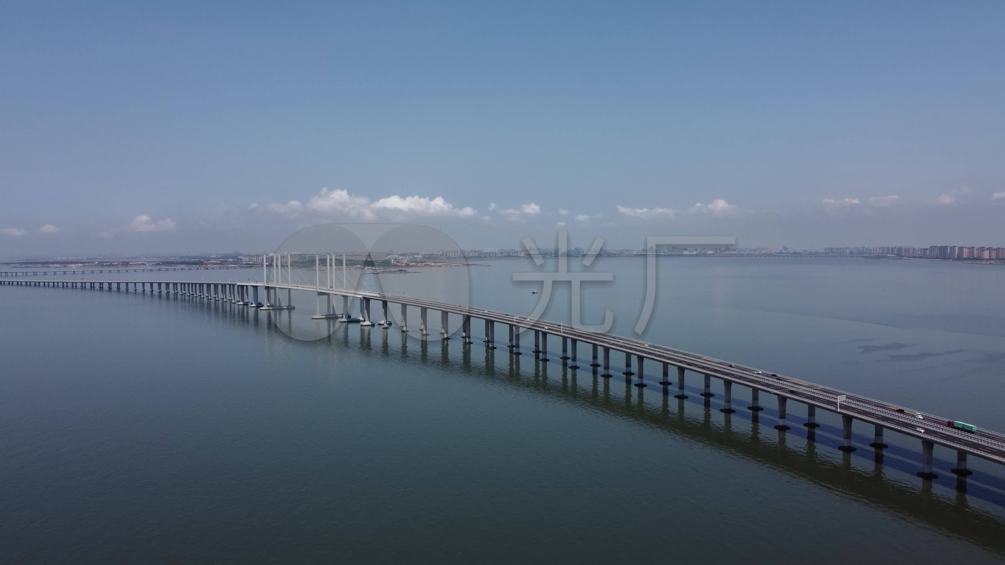 视频素材 实拍视频 景观人文 4k高清航拍青岛胶州湾跨海大桥 来自视频