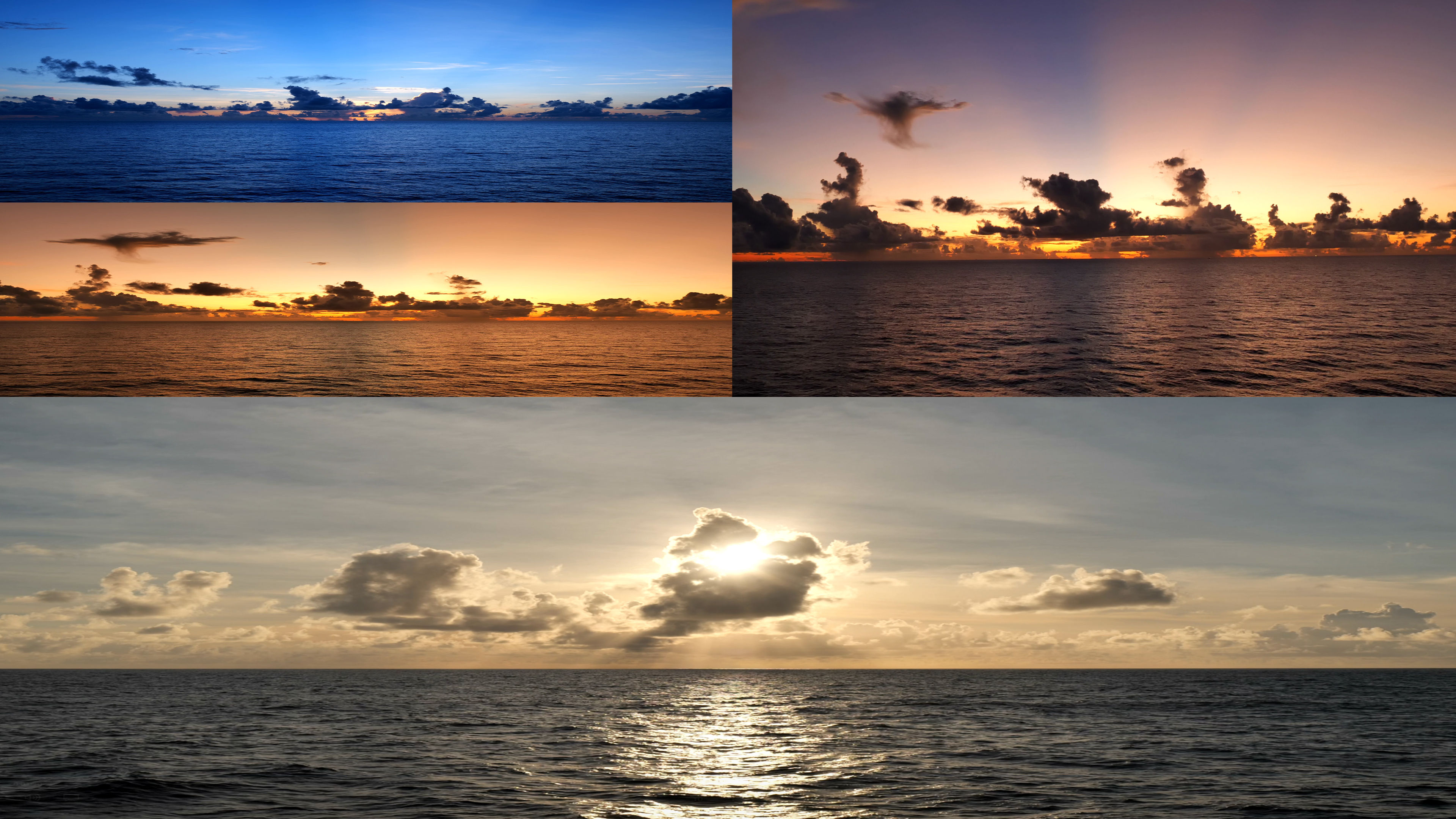 大海早晨日出朝霞朝阳乌云云层云朵海面海平面海海洋海水水面波浪水