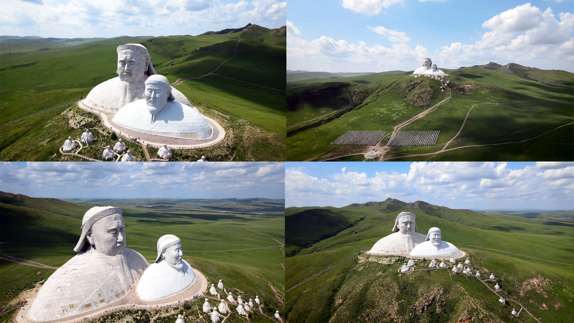 航拍霍林郭勒可汗山_3840x2160_高清视频素材下载(编号:6299216)_实拍