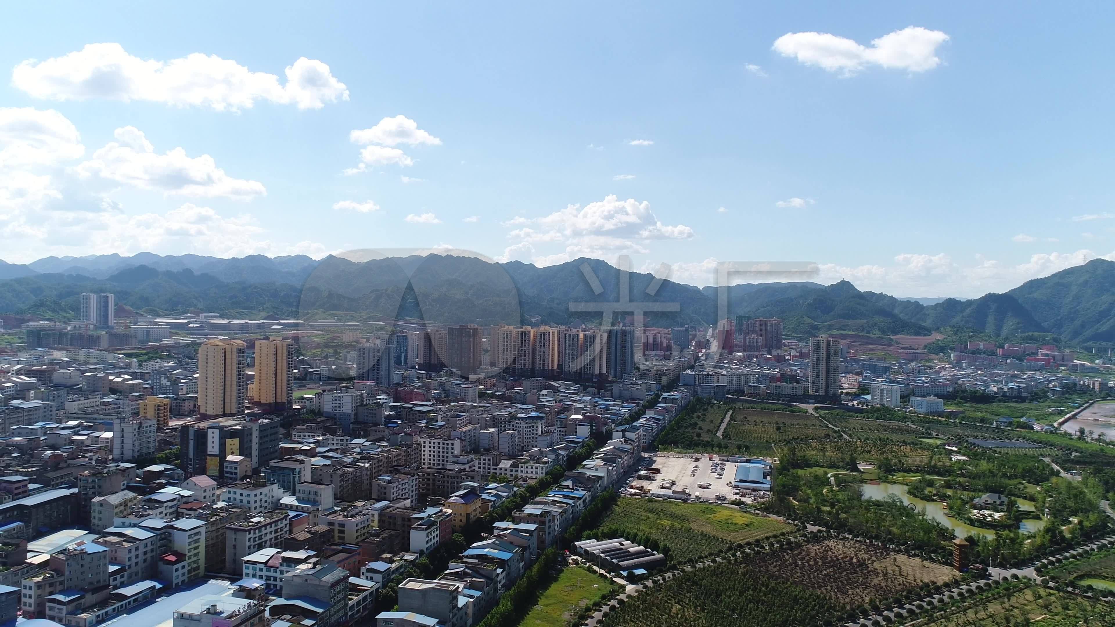 贵州遵义市余庆县城4k航拍_3840x2160_高清视频素材下载(编号:6303793