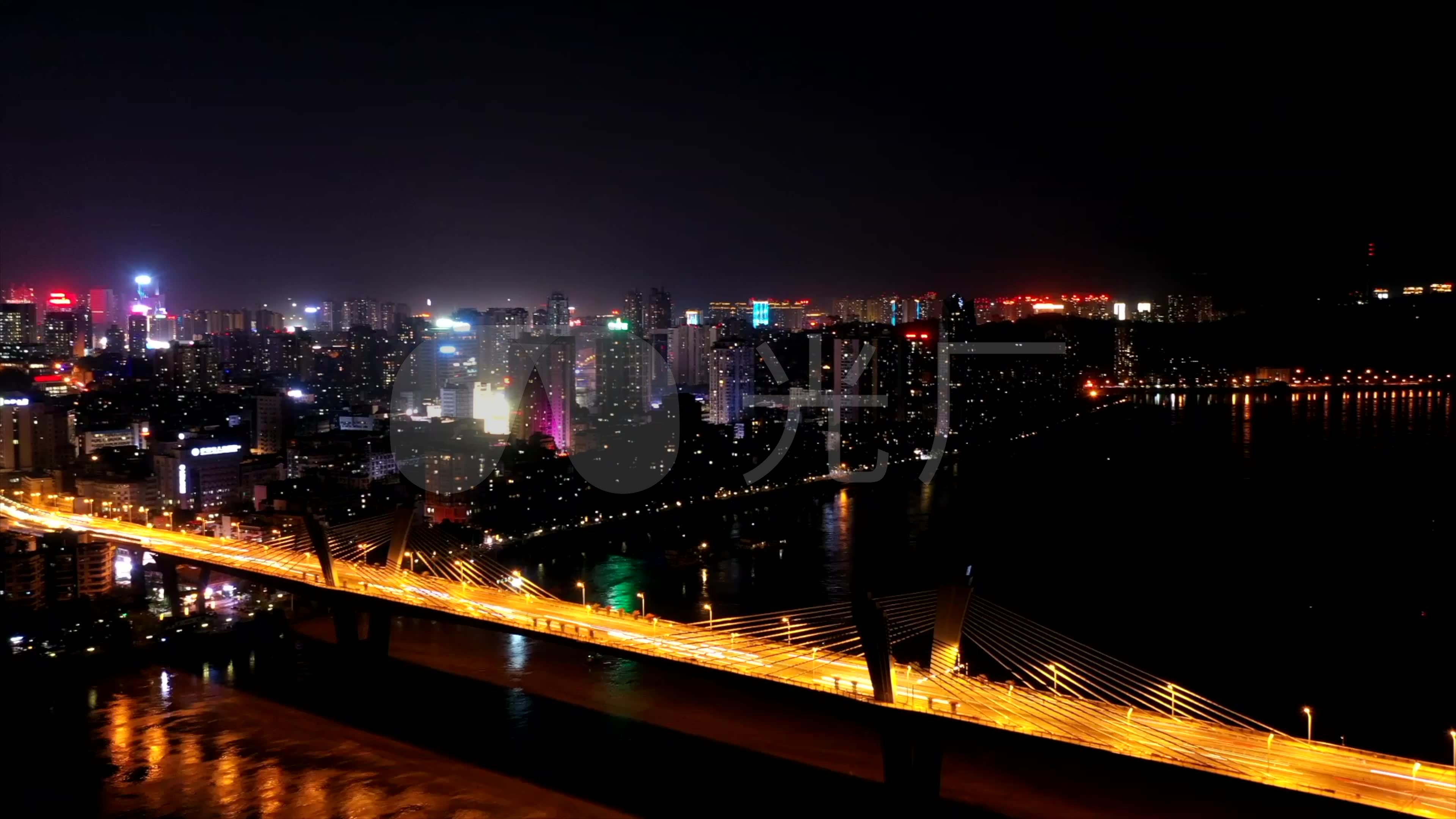 泸州夜景4k移动延时摄影_3840x2160_高清视频素材下载