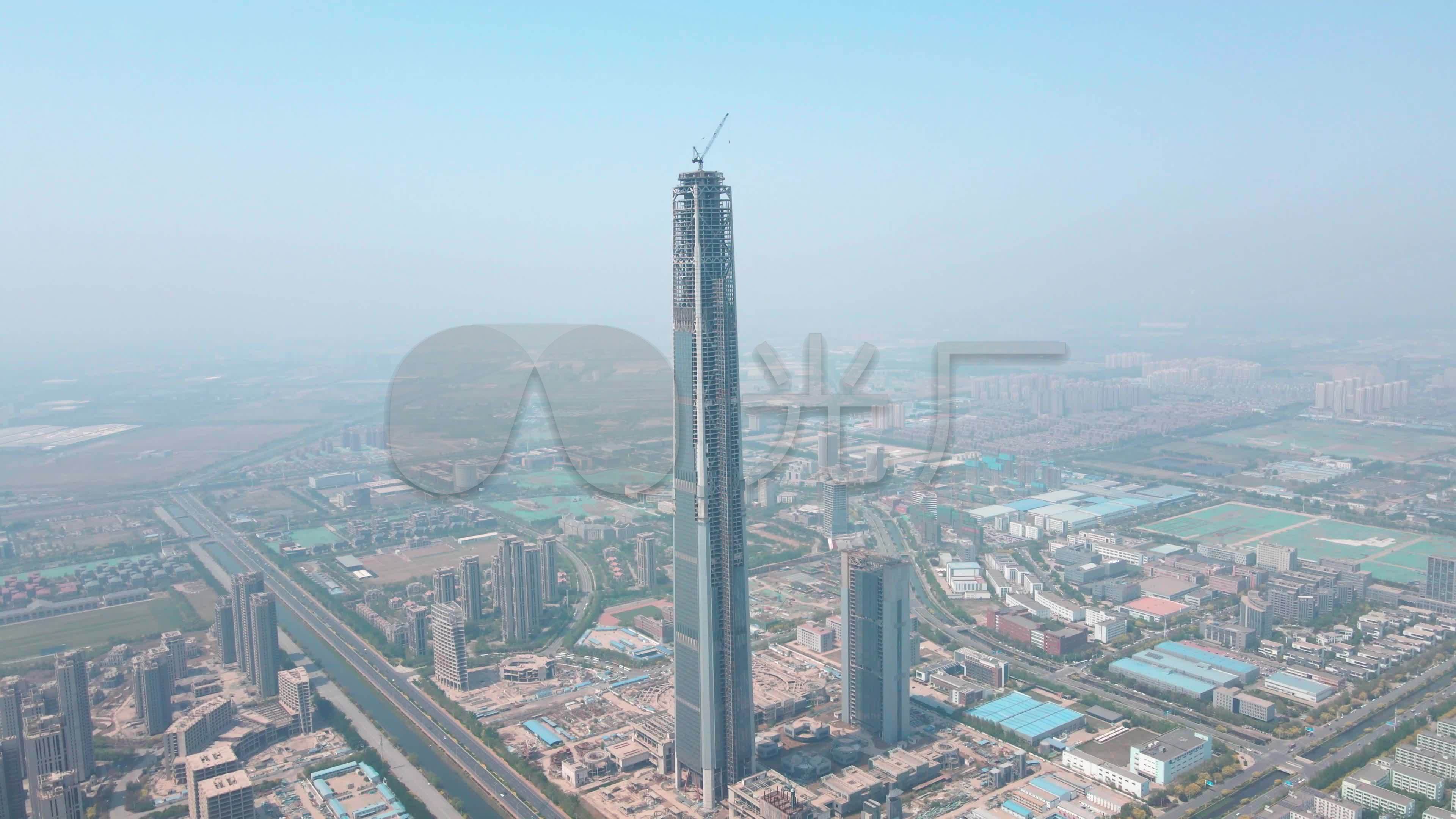 【原创4k】天津高银117大厦_3840x2160_高清视频素材下载(编号