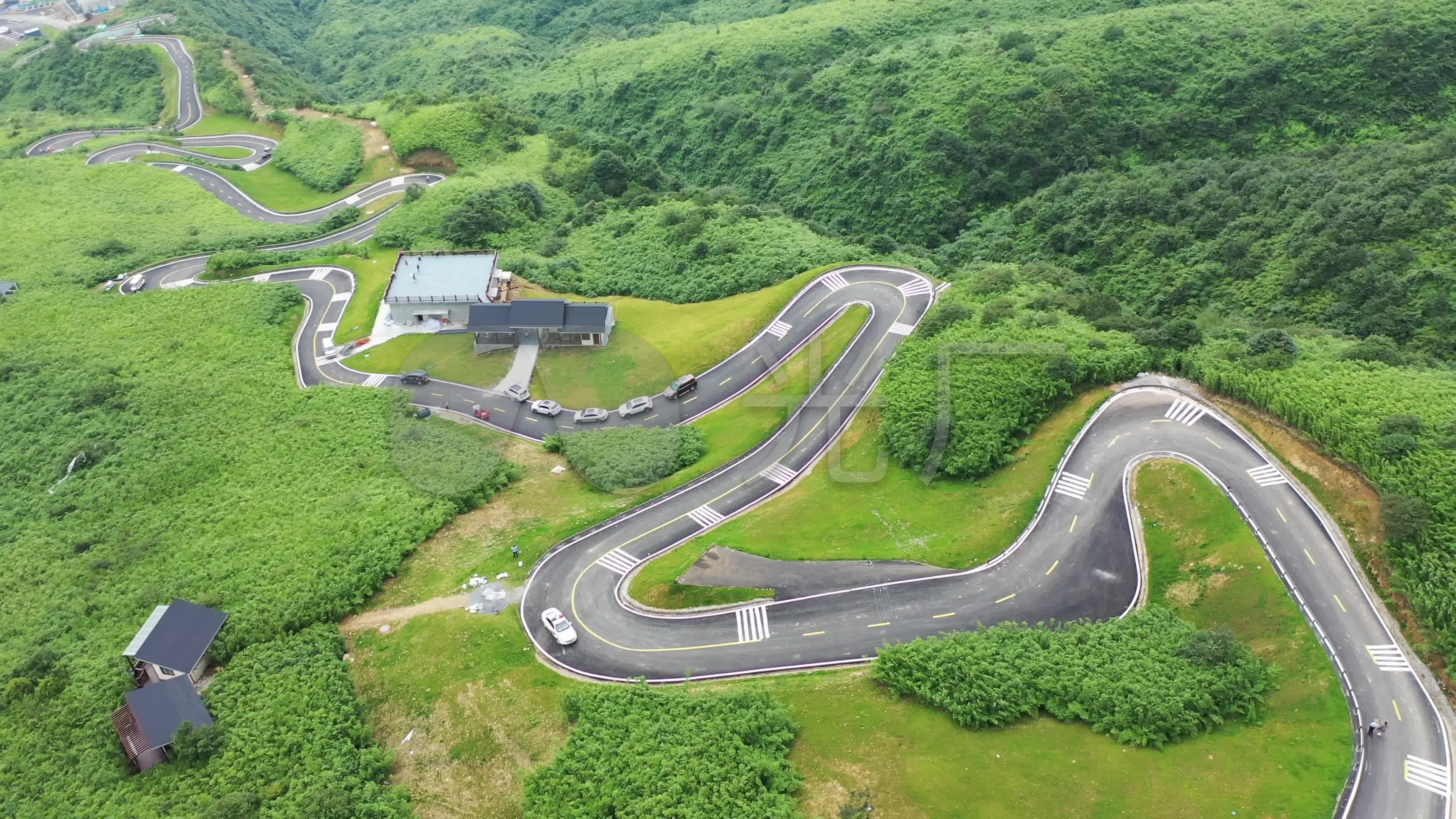 泸州航拍叙永县罗汉林山路短视频素材_3840x2160_高清视频素材下载