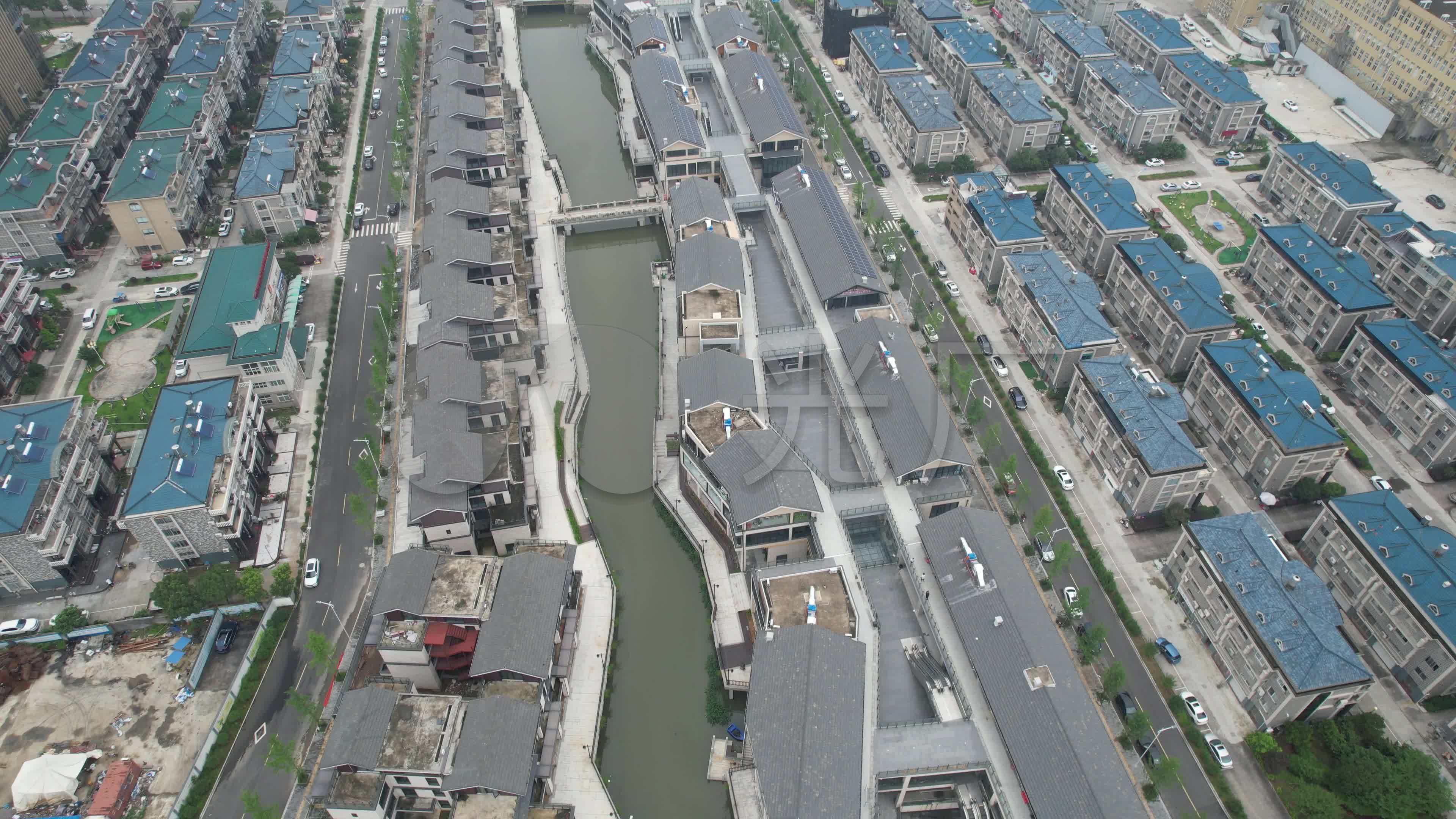 温岭顺景水街dji_0734_3840x2160_高清视频素材下载(编号:6355650)
