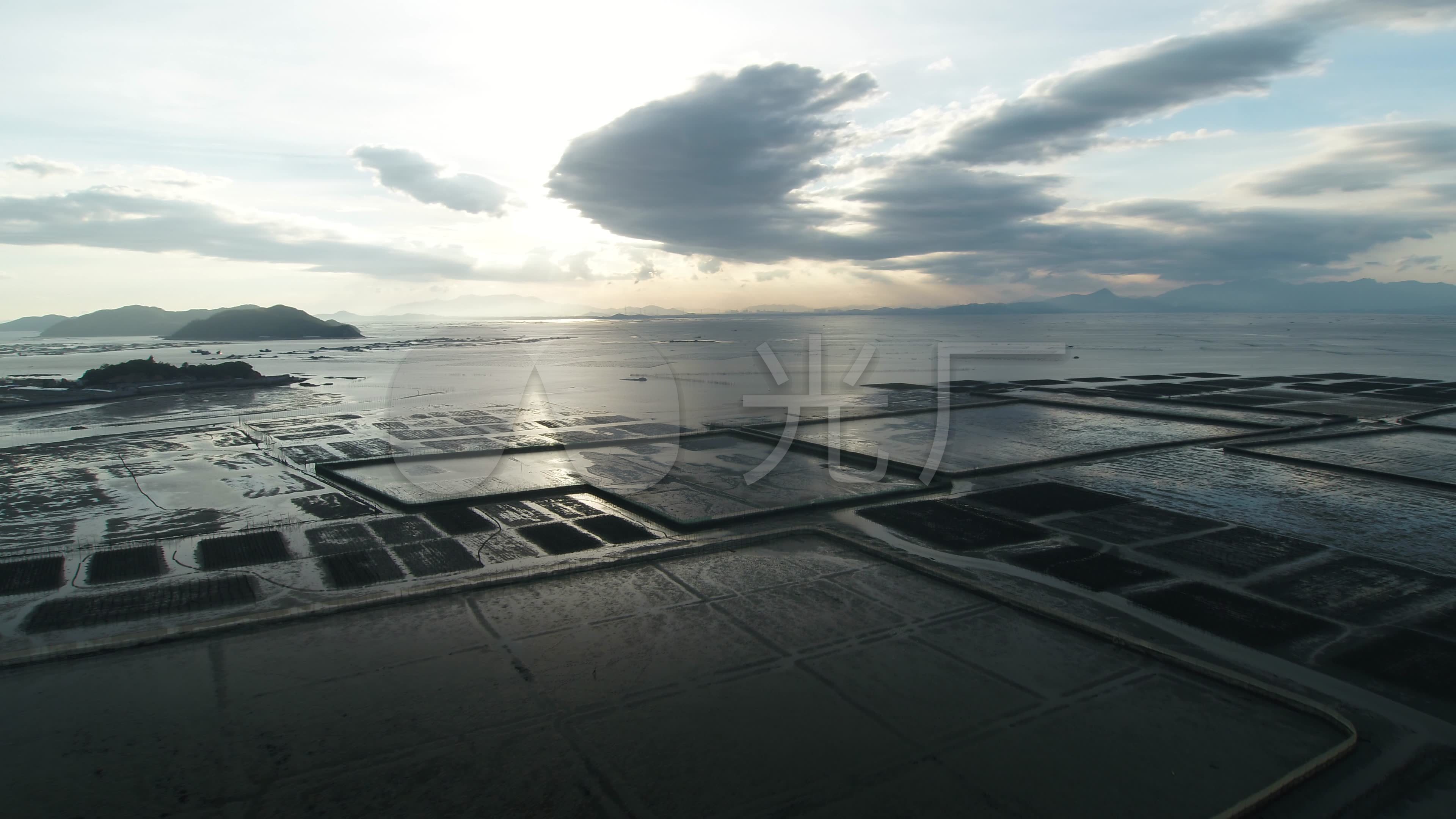 航拍海边盐田_3840x2160_高清视频素材下载(编号:6367298)_实拍视频